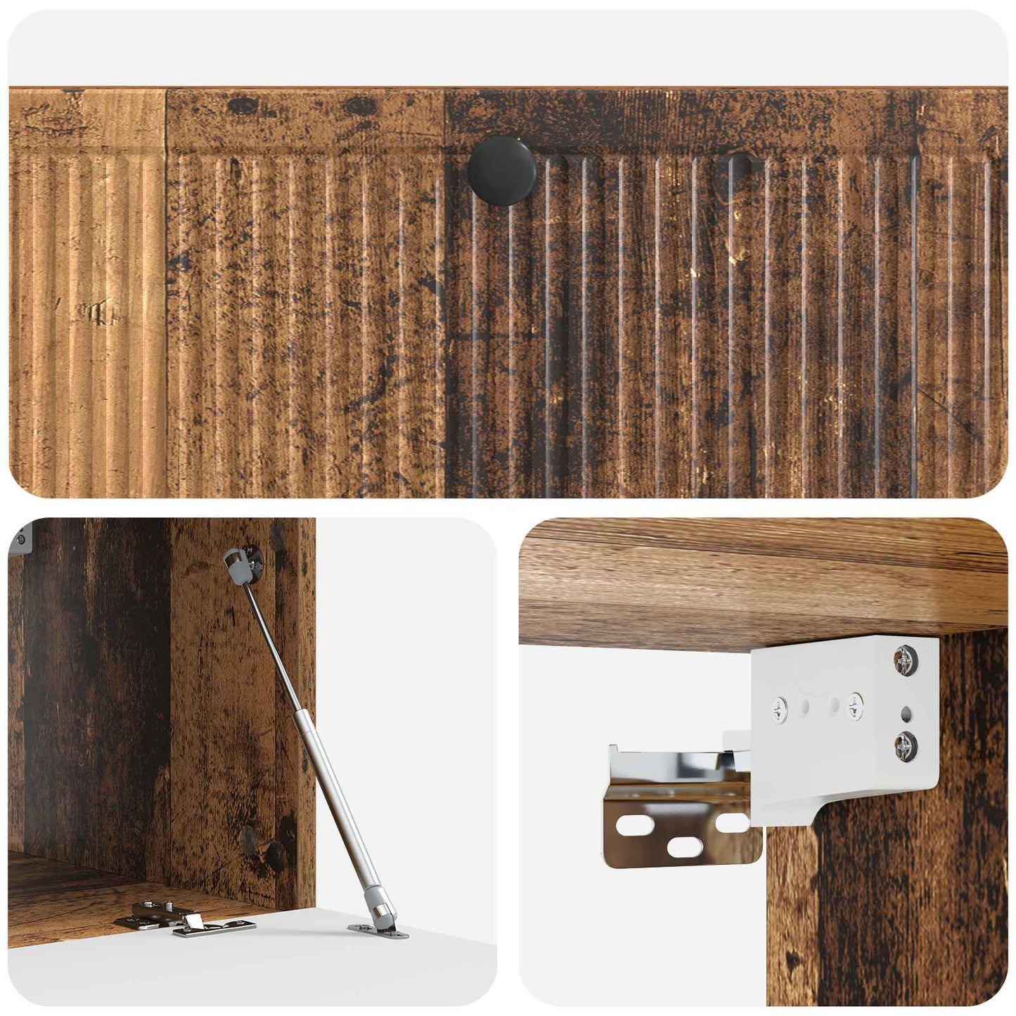 Wall-Mounted TV Cabinet Wall-mounted Old Wood 98 x 41 x 30 cm