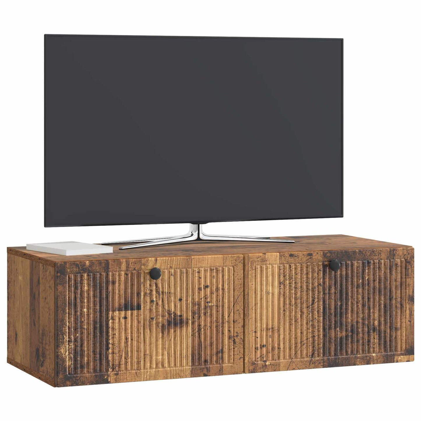 Wall-Mounted TV Cabinet Wall-mounted Old Wood 98 x 41 x 30 cm