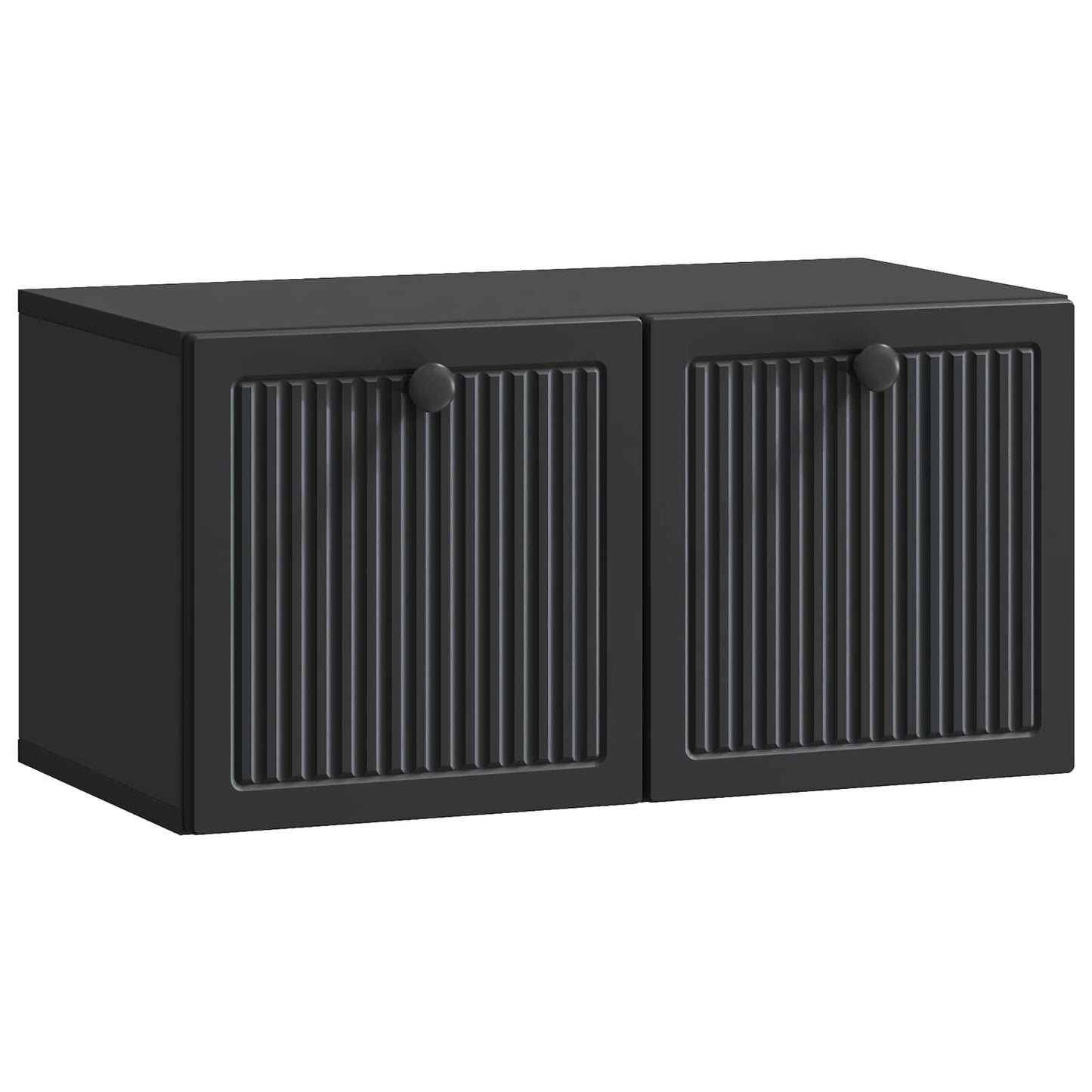 Wall-Mounted TV Cabinet Black 59.5 x 31 x 30 cm Engineered Wood