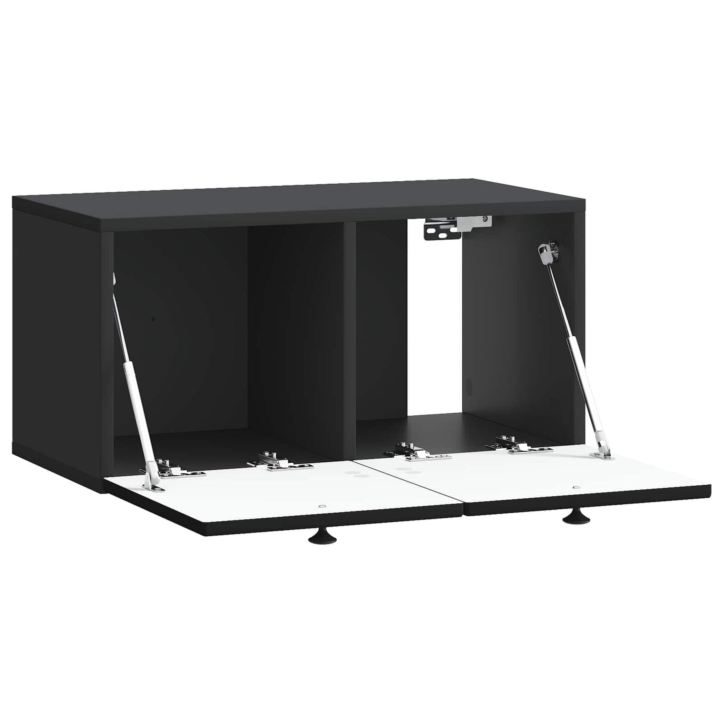 Wall-Mounted TV Cabinet Black 59.5 x 31 x 30 cm Engineered Wood