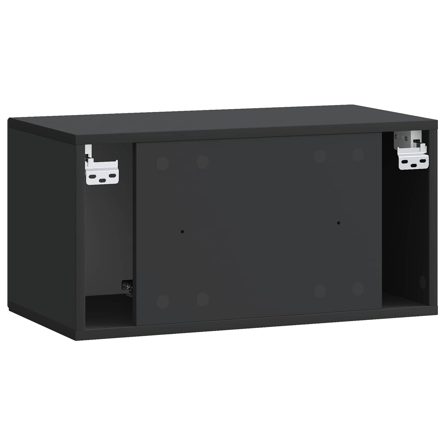 Wall-Mounted TV Cabinet Black 59.5 x 31 x 30 cm Engineered Wood