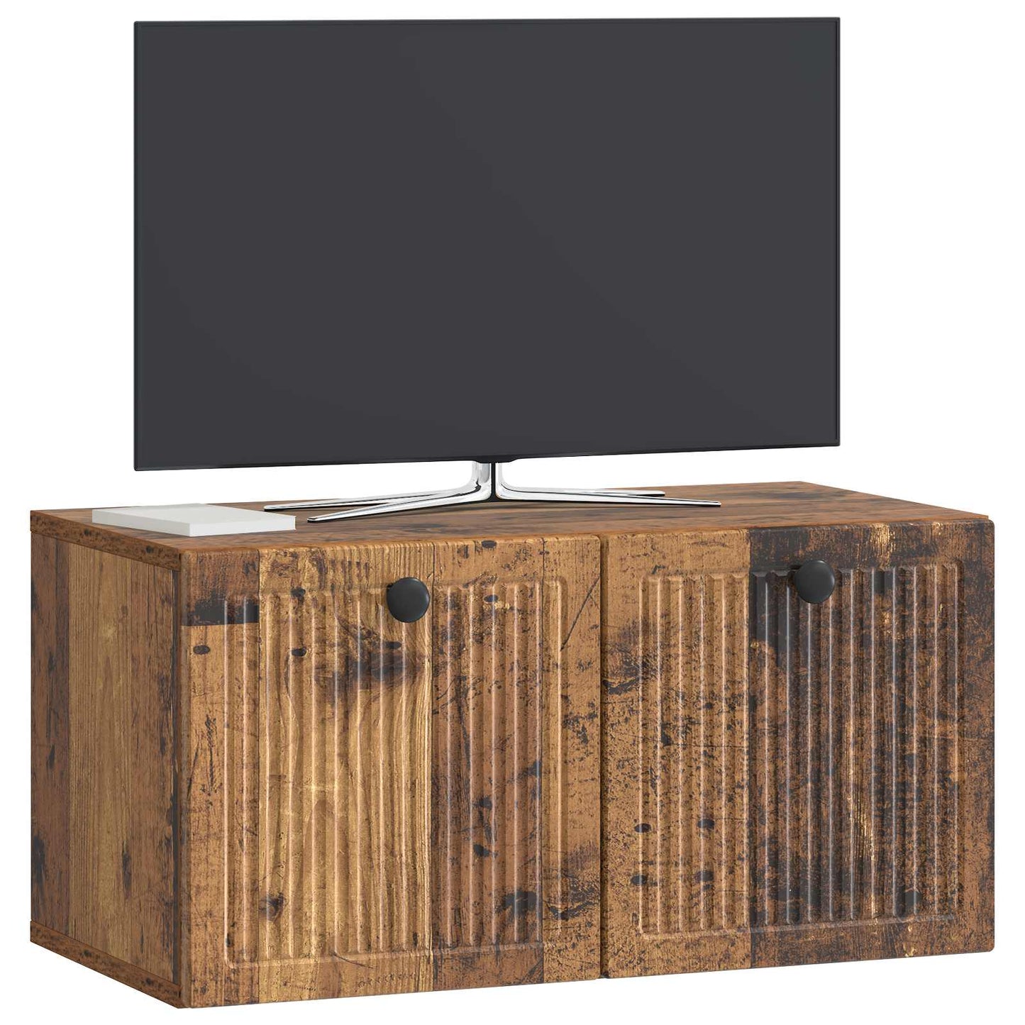 Wall-Mounted TV Cabinet Wall-mounted Old Wood 59.5 x 31 x 30 cm