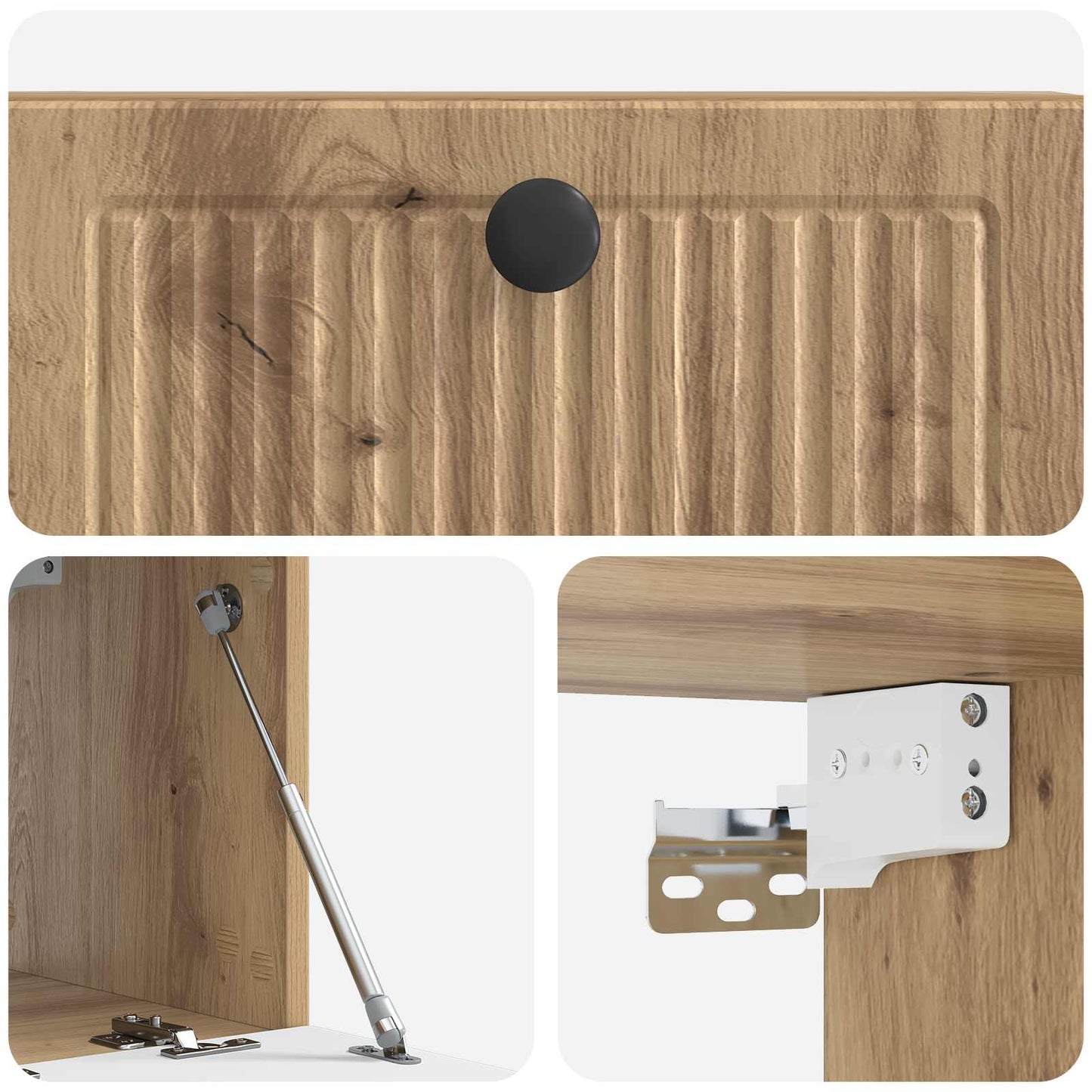 Wall-Mounted TV Cabinet Artisan Oak 59.5 x 31 x 30 cm