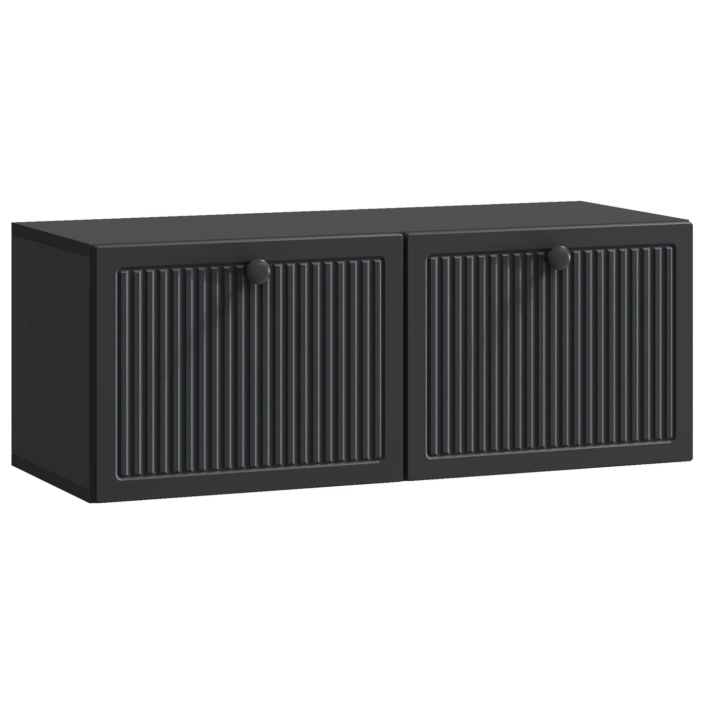 Wall-Mounted TV Cabinet Black 78.5 x 31 x 30 cm Engineered Wood