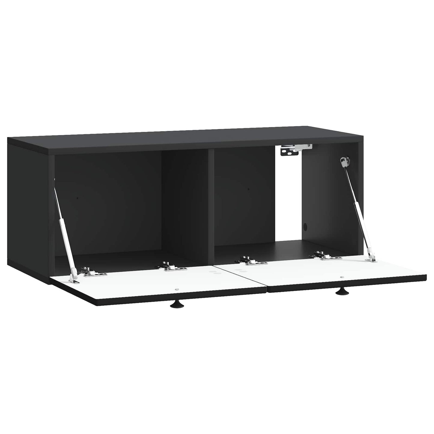 Wall-Mounted TV Cabinet Black 78.5 x 31 x 30 cm Engineered Wood