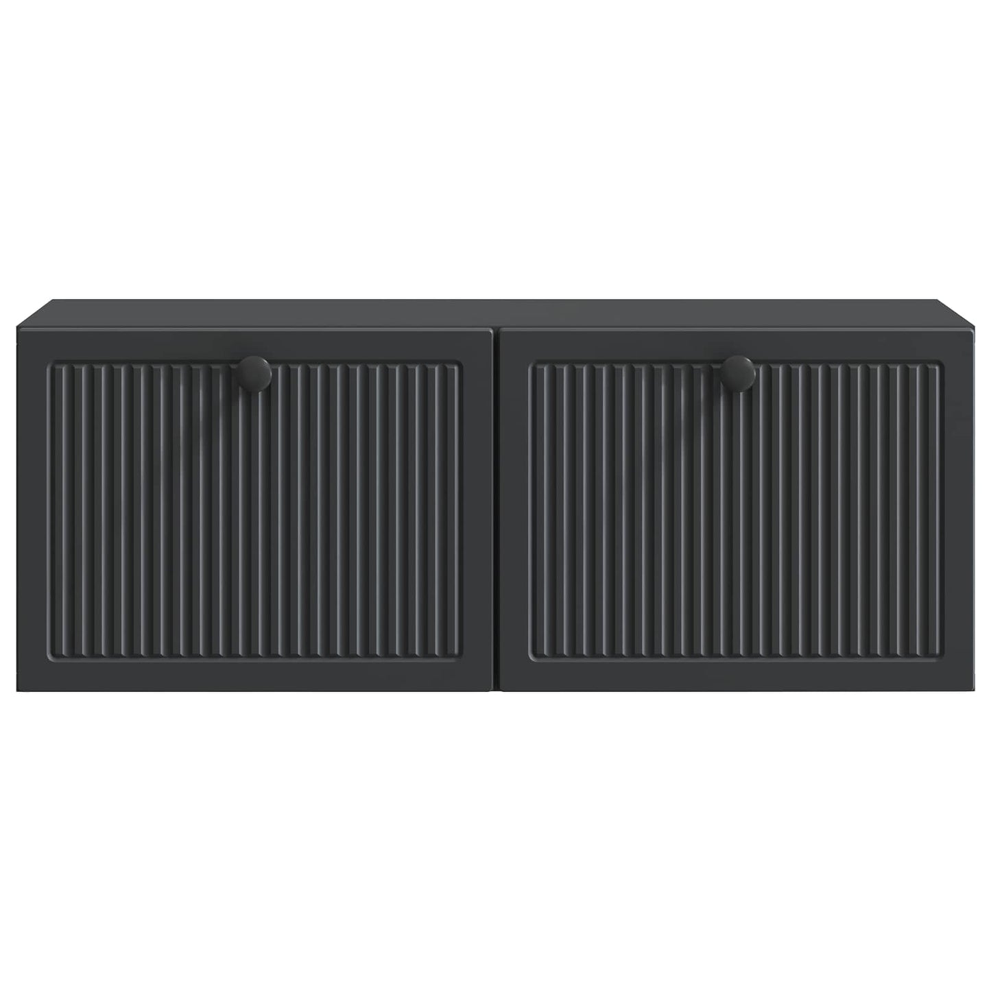 Wall-Mounted TV Cabinet Black 78.5 x 31 x 30 cm Engineered Wood