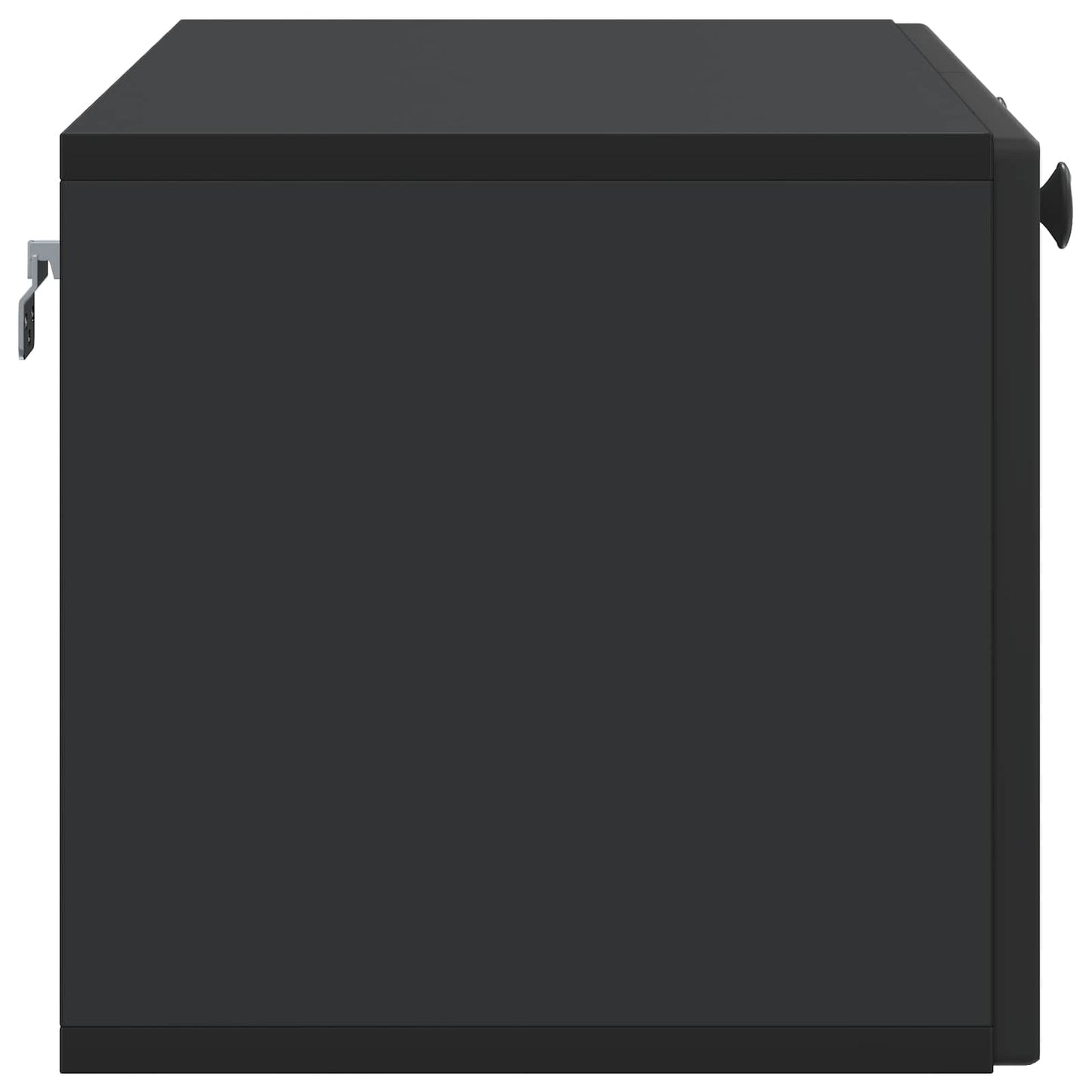 Wall-Mounted TV Cabinet Black 78.5 x 31 x 30 cm Engineered Wood