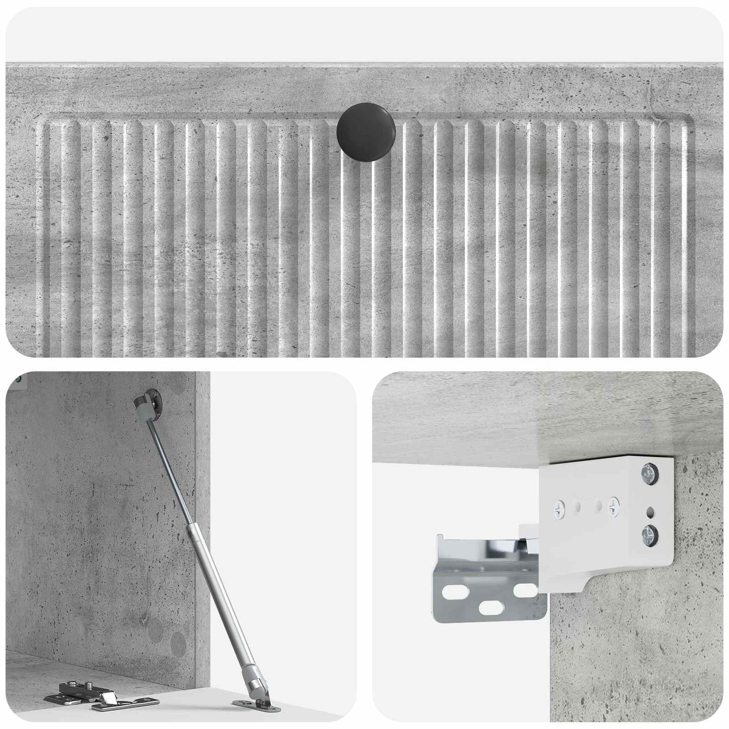 Wall-Mounted TV Cabinet Concrete Grey 78.5 x 31 x 30 cm