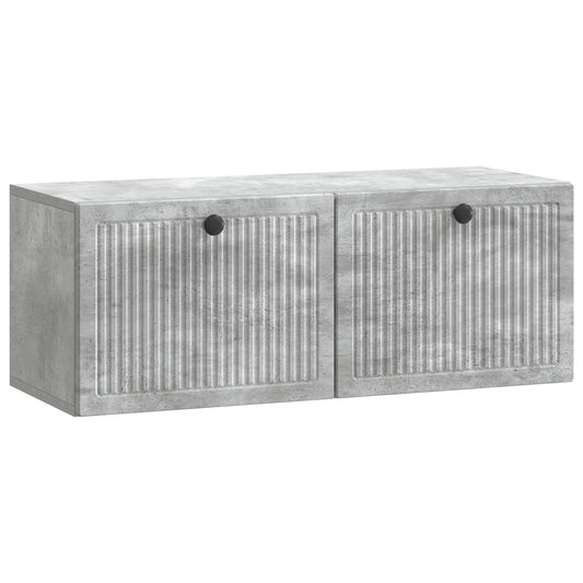 Wall-Mounted TV Cabinet Concrete Grey 78.5 x 31 x 30 cm