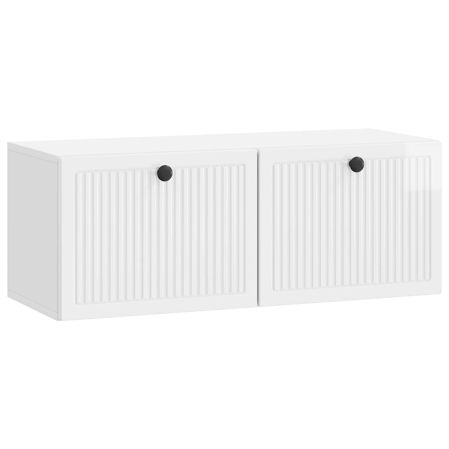 Wall-Mounted TV Cabinet High Gloss White 78.5 x 31 x 30 cm