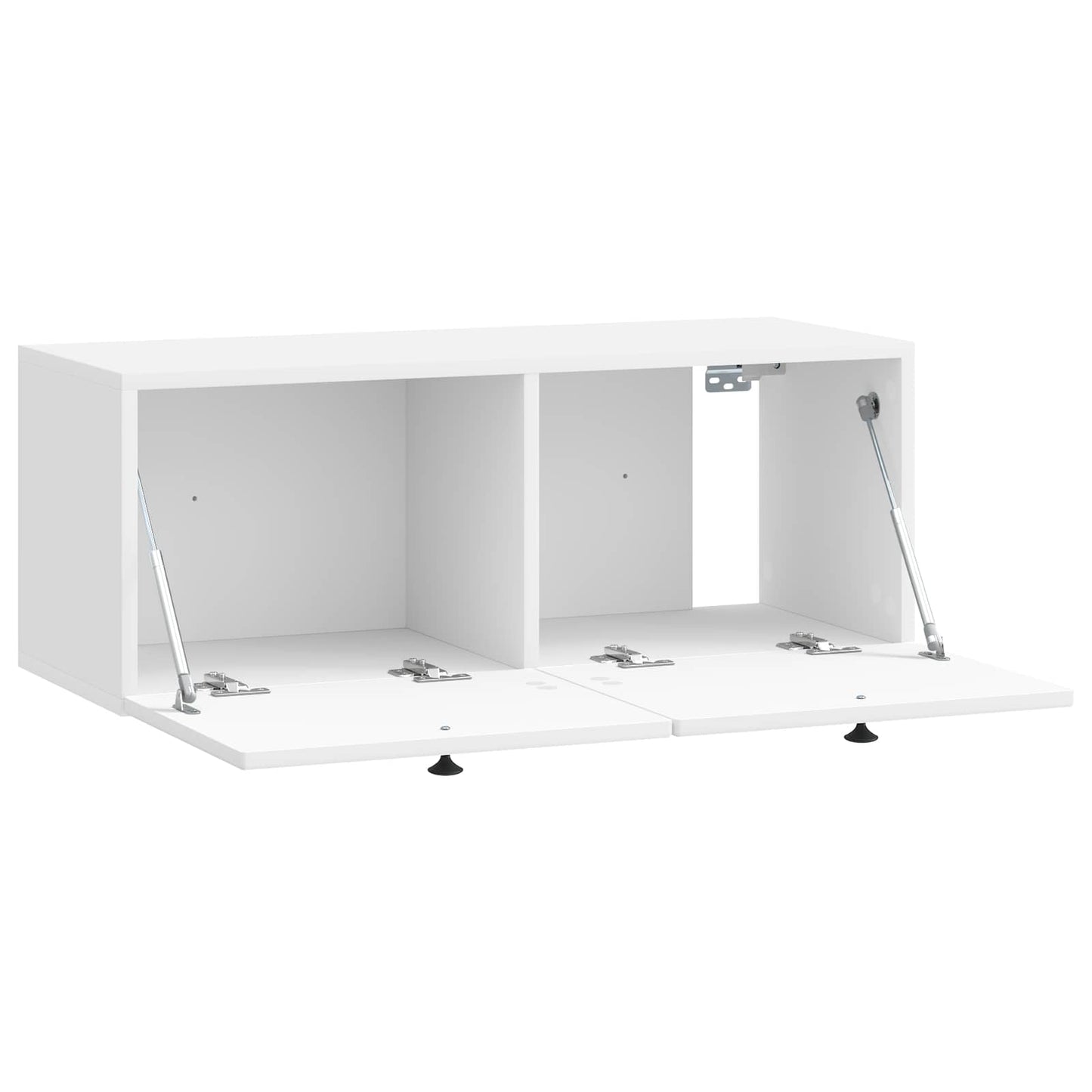 Wall-Mounted TV Cabinet High Gloss White 78.5 x 31 x 30 cm
