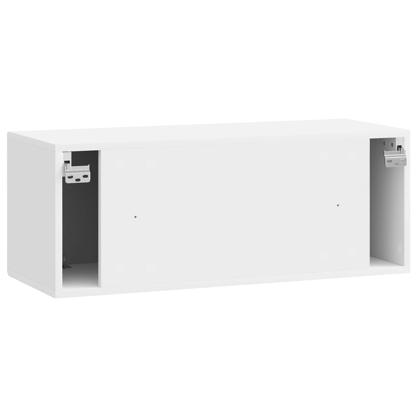 Wall-Mounted TV Cabinet High Gloss White 78.5 x 31 x 30 cm