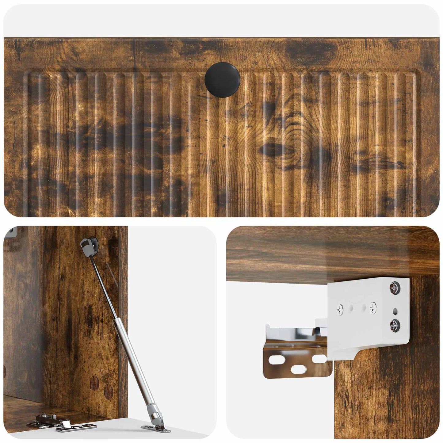 Wall-Mounted TV Cabinet Smoked Oak 78.5 x 31 x 30 cm