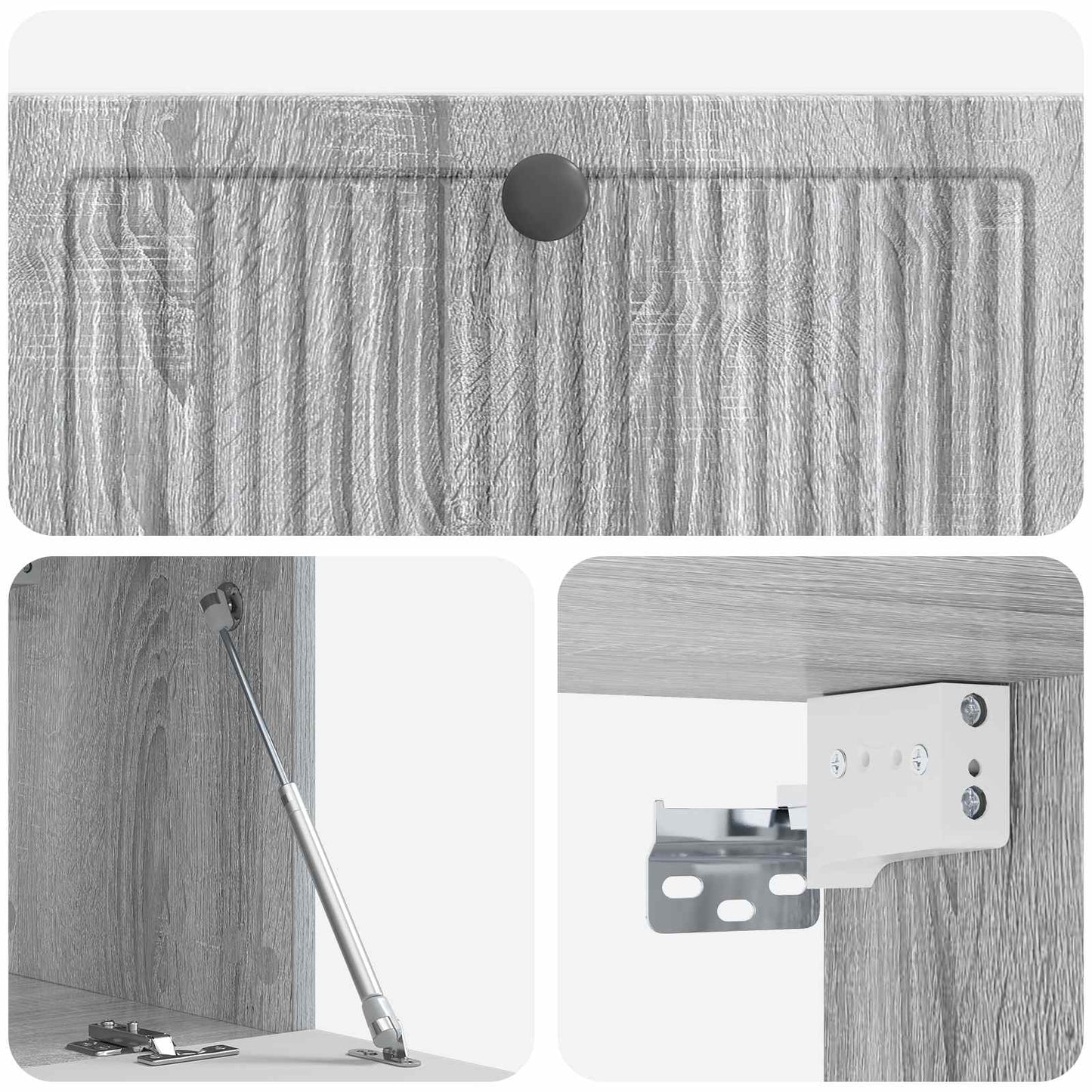 Wall-Mounted TV Cabinet Grey Sonoma 78.5 x 31 x 30 cm
