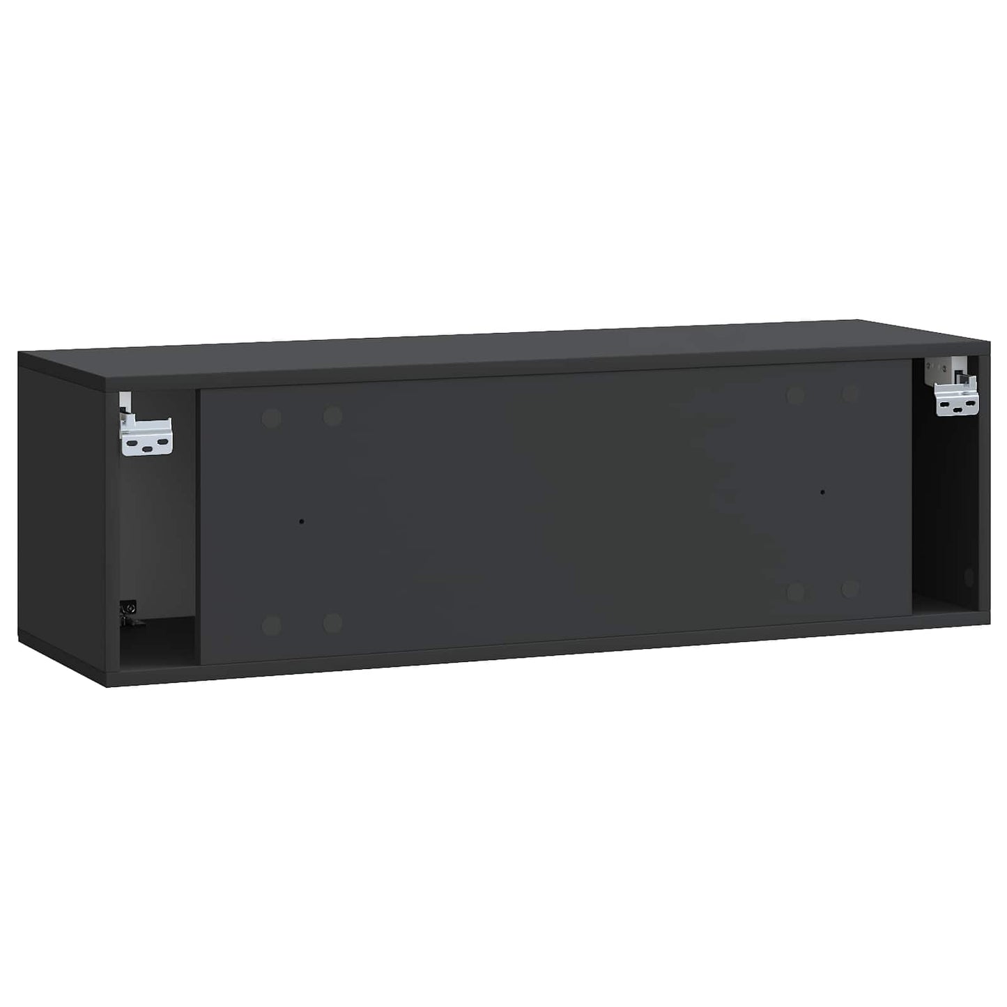 Wall-Mounted TV Cabinet Black 98 x 31 x 30 cm Engineered Wood