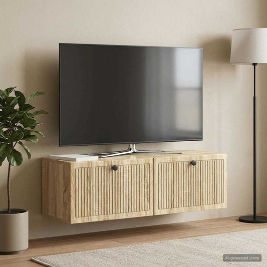 Wall-Mounted TV Cabinet Wall-mounted Sonoma Oak 98 x 31 x 30 cm