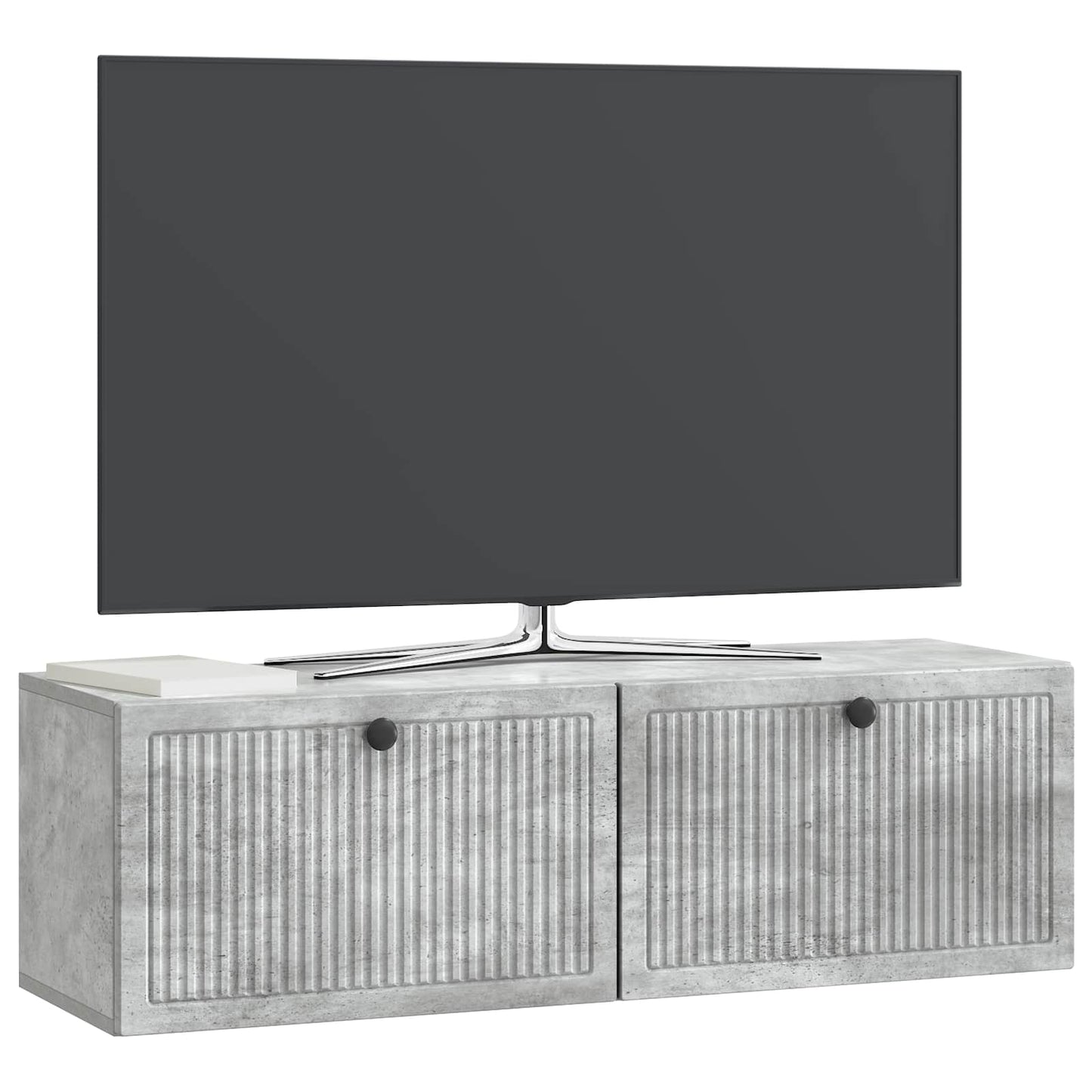 Wall-Mounted TV Cabinet Concrete Grey 98 x 31 x 30 cm