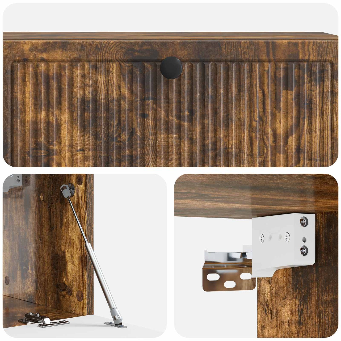 Wall-Mounted TV Cabinet Wall-mounted Smoked Oak 98 x 31 x 30 cm
