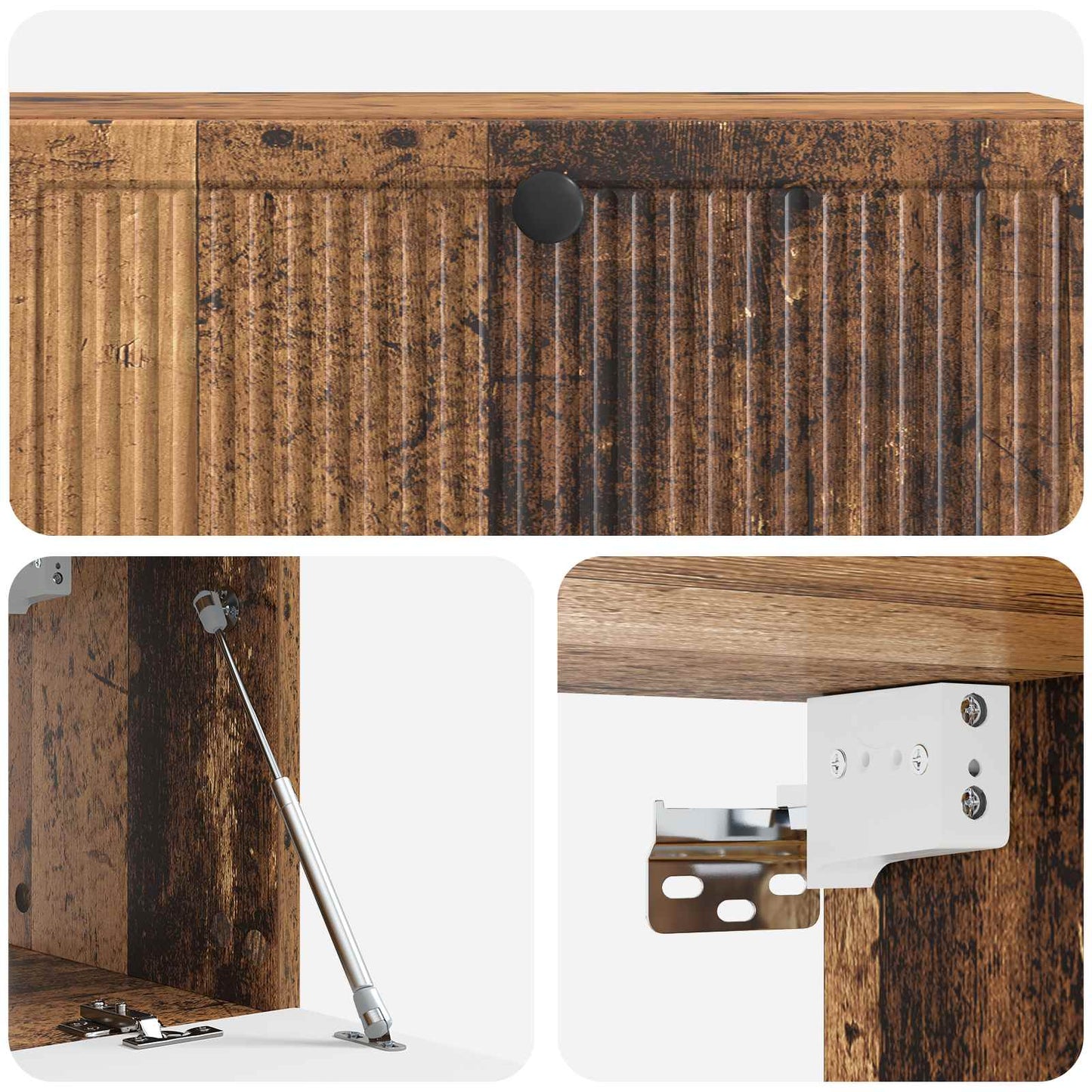 Wall-Mounted TV Cabinet Wall-mounted Old Wood 98 x 31 x 30 cm