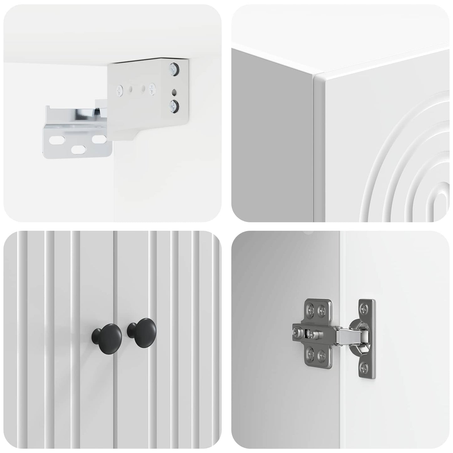 Wall-Mounted Cabinet High Gloss White 59 x 31 x 60 cm