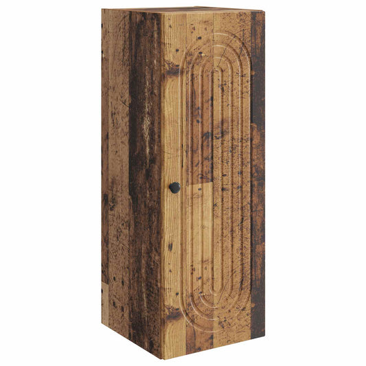 Wall-Mounted Cabinet Old Wood 33 x 34.5 x 90 cm Engineered Wood