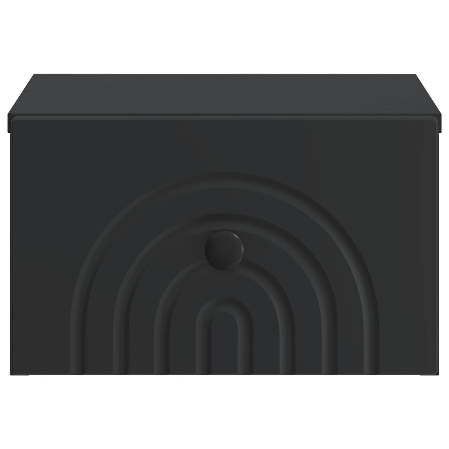 Wall-Mounted Bedside Cabinet Black 33 x 34.5 x 20 cm