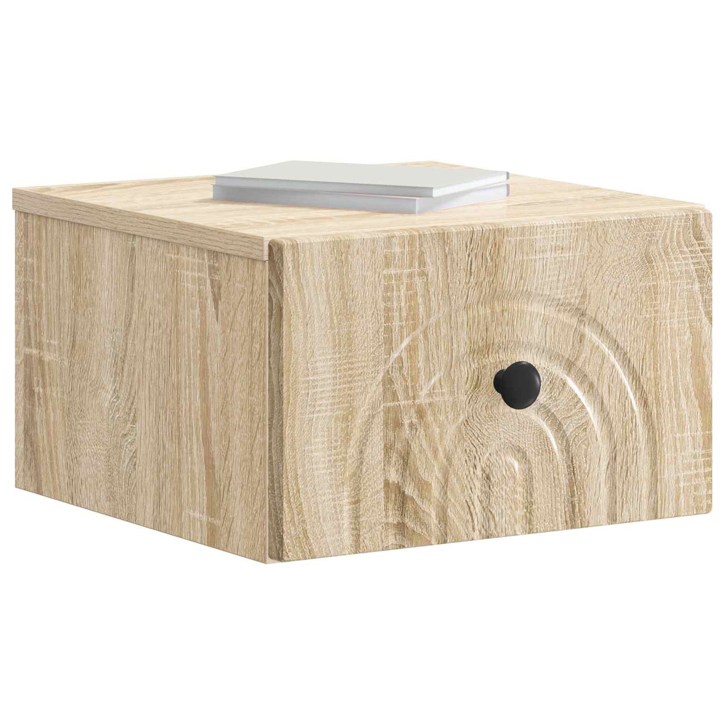 Wall-Mounted Bedside Cabinet Sonoma Oak 33 x 34.5 x 20 cm