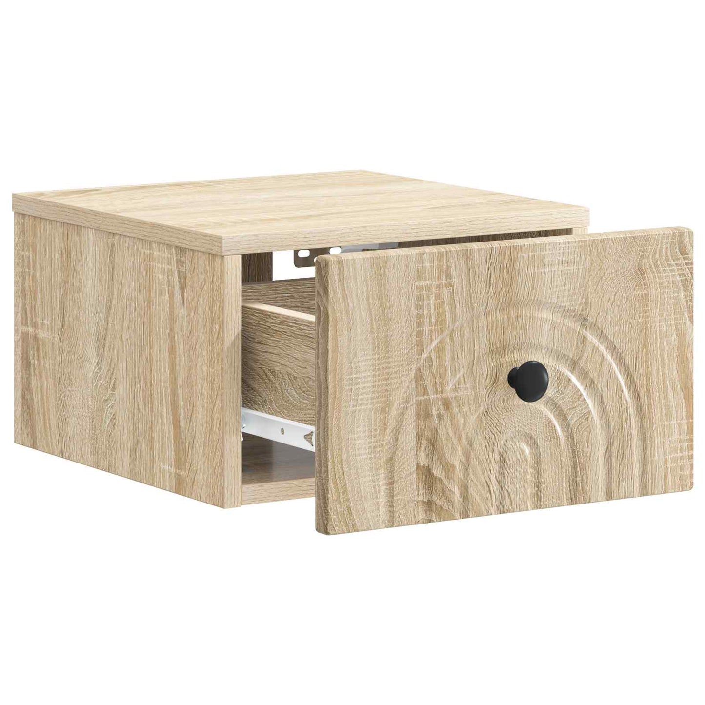 Wall-Mounted Bedside Cabinet 2 pcs Sonoma Oak 33 x 34.5 x 20 cm