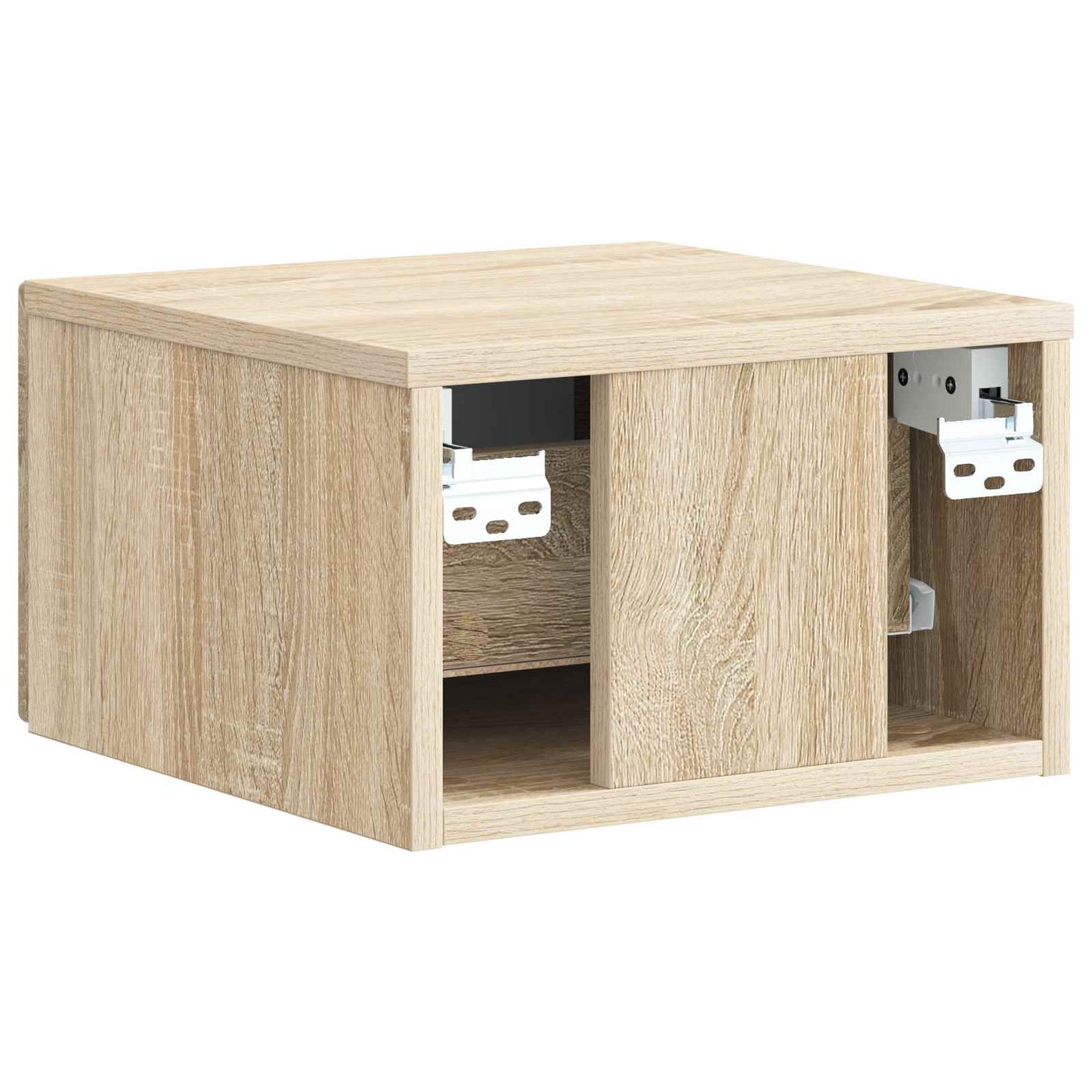 Wall-Mounted Bedside Cabinet 2 pcs Sonoma Oak 33 x 34.5 x 20 cm