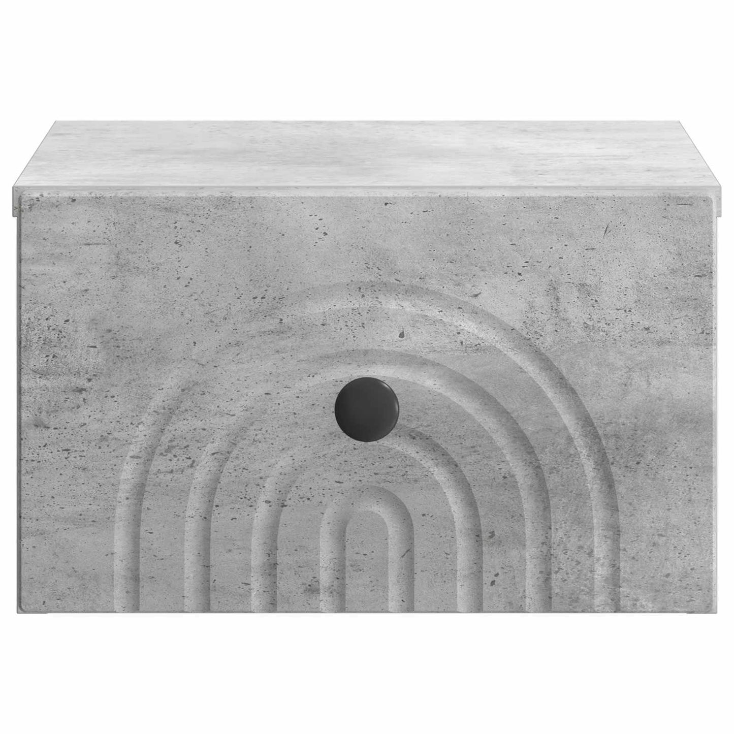 Wall-Mounted Bedside Cabinet Concrete Grey 33 x 34.5 x 20 cm
