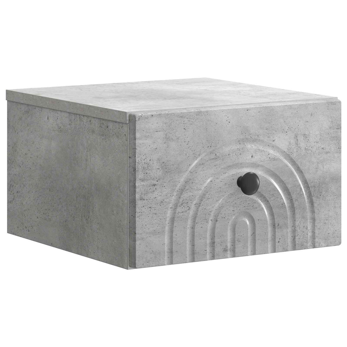 Wall-Mounted Bedside Cabinet 2 pcs Concrete Grey
