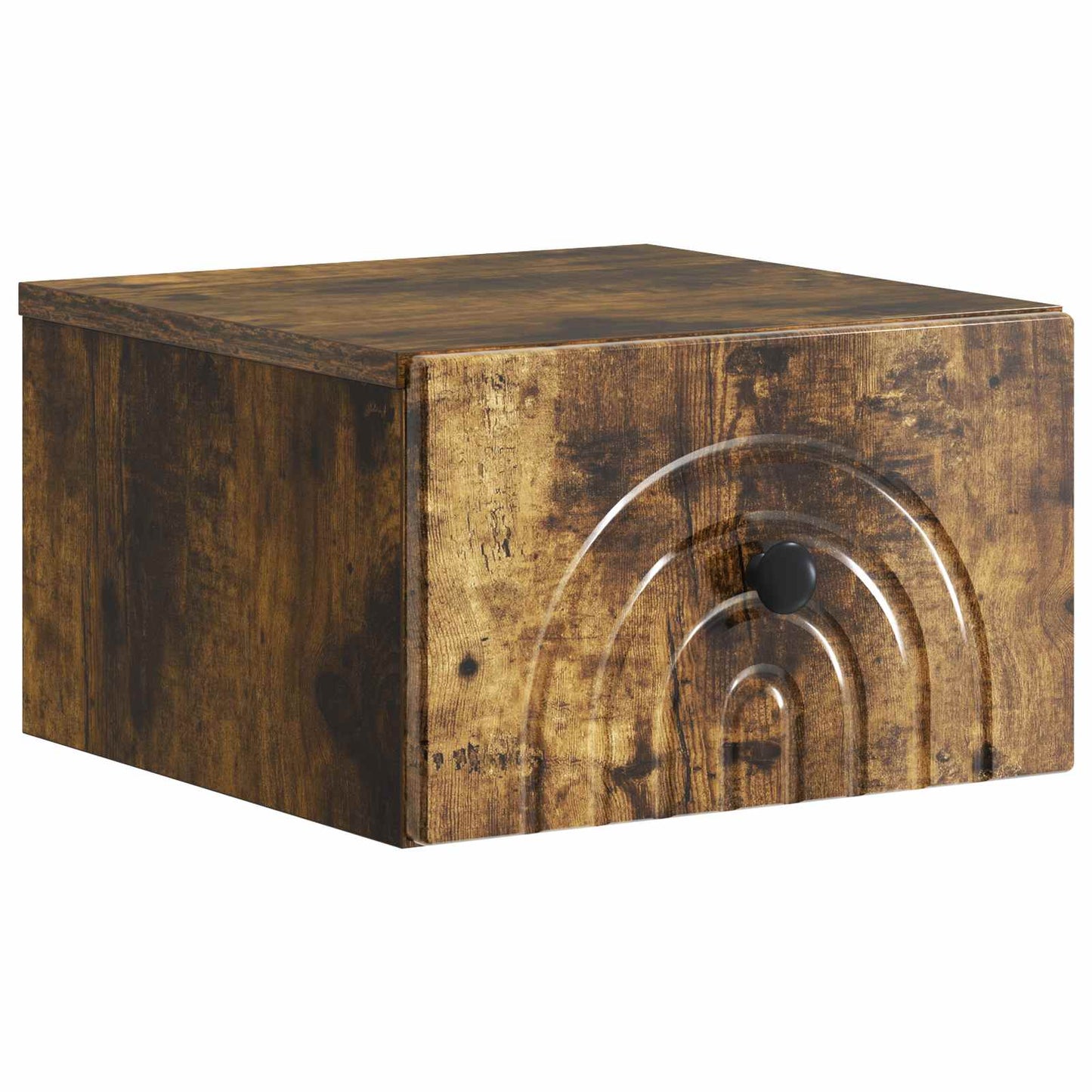 Wall-Mounted Bedside Cabinet 2 pcs Smoked Oak 33 x 34.5 x 20 cm