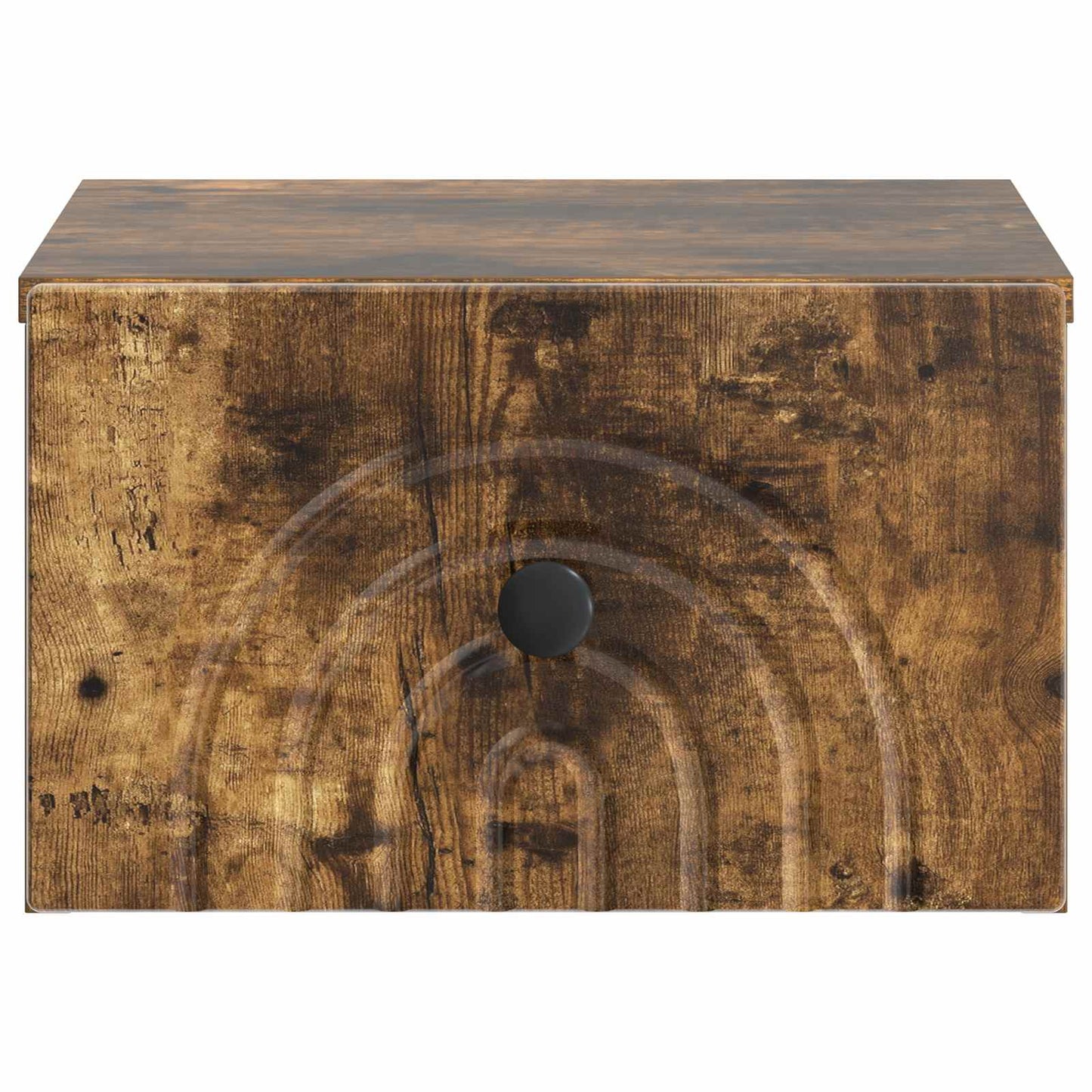 Wall-Mounted Bedside Cabinet 2 pcs Smoked Oak 33 x 34.5 x 20 cm