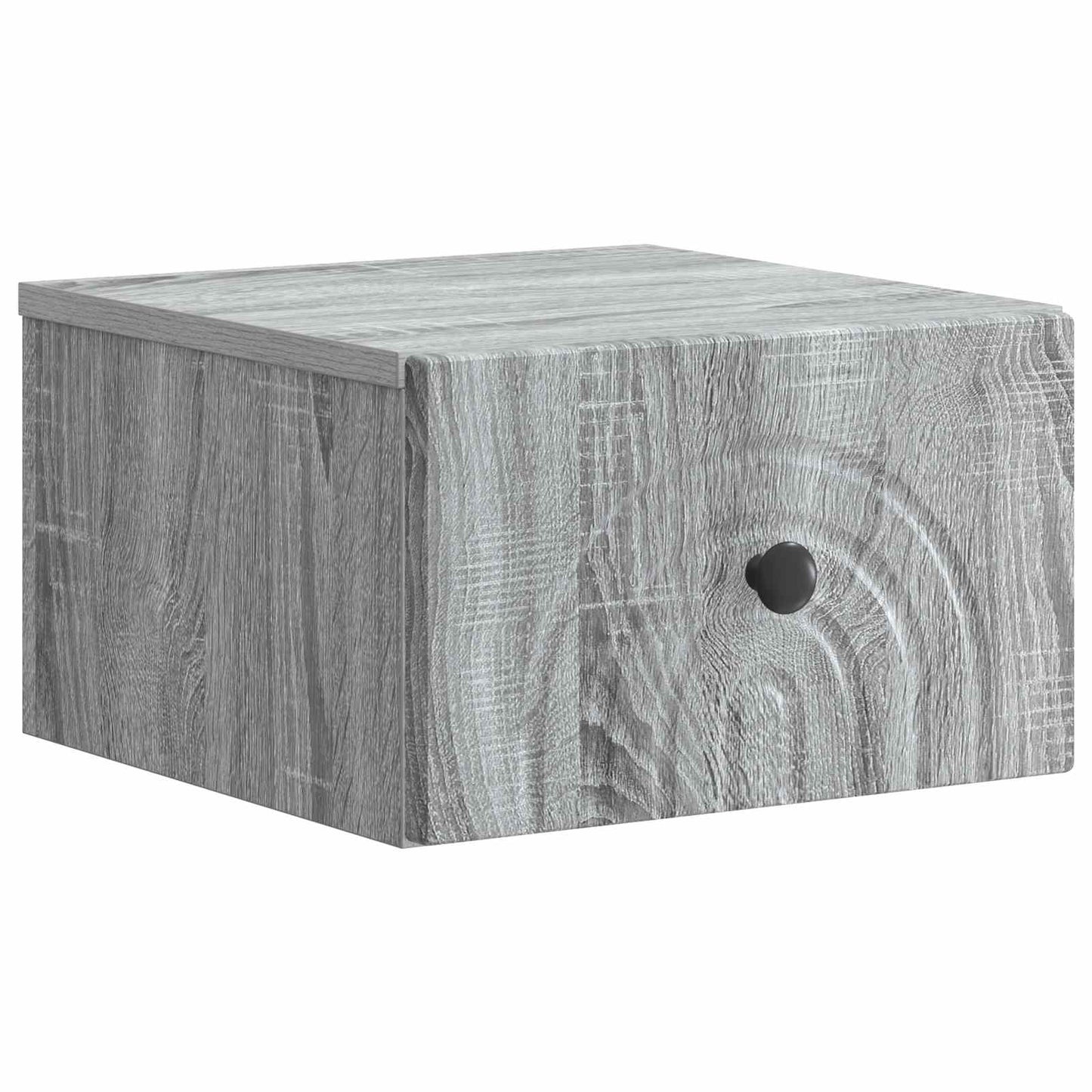 Wall-Mounted Bedside Cabinet Grey Sonoma 33 x 34.5 x 20 cm
