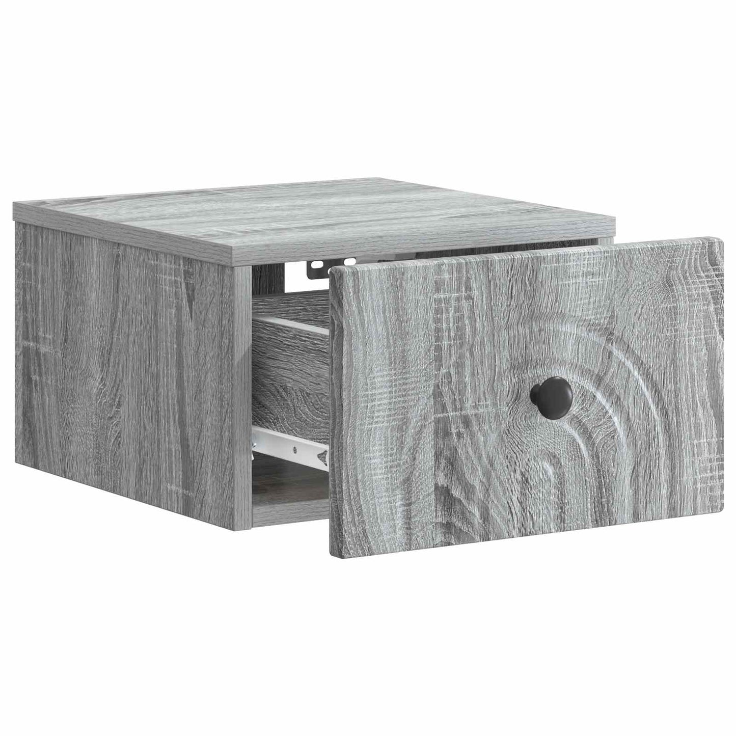 Wall-Mounted Bedside Cabinet Grey Sonoma 33 x 34.5 x 20 cm