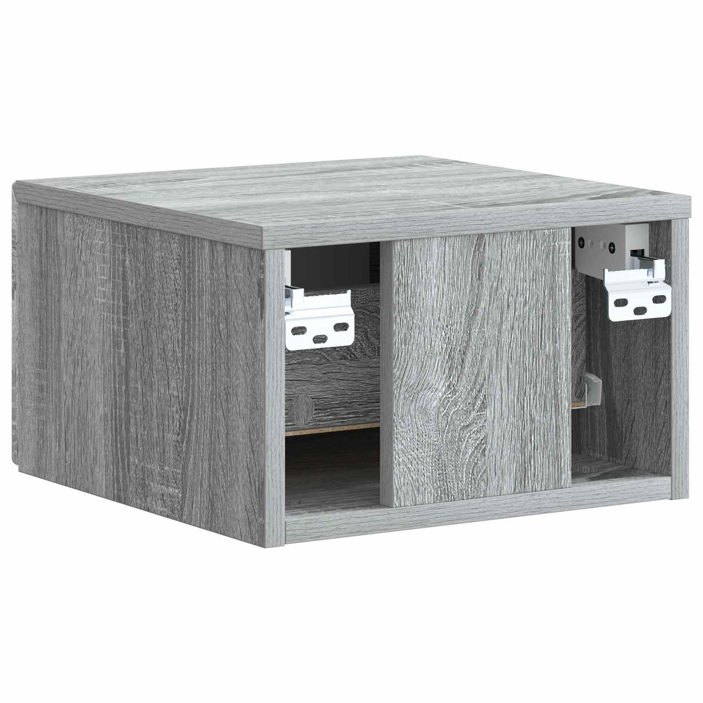 Wall-Mounted Bedside Cabinet Grey Sonoma 33 x 34.5 x 20 cm