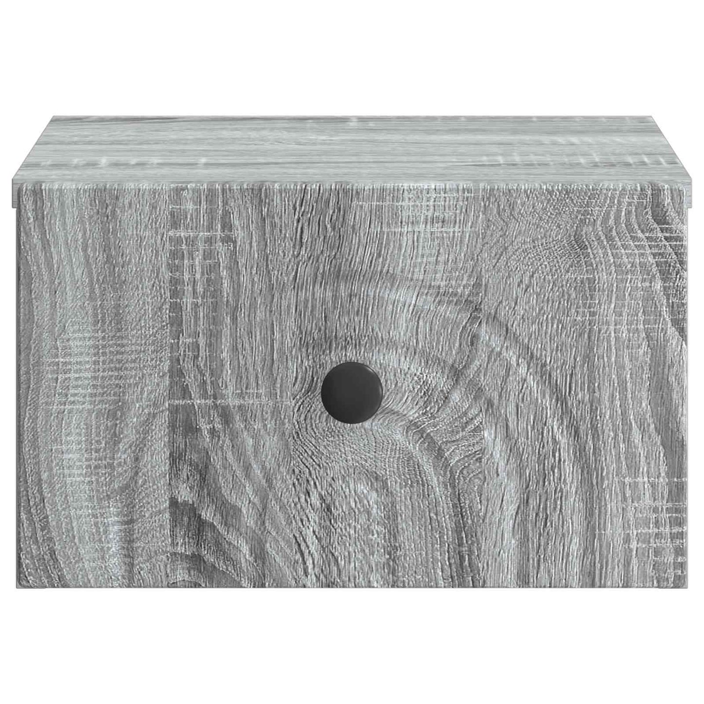 Wall-Mounted Bedside Cabinet Grey Sonoma 33 x 34.5 x 20 cm