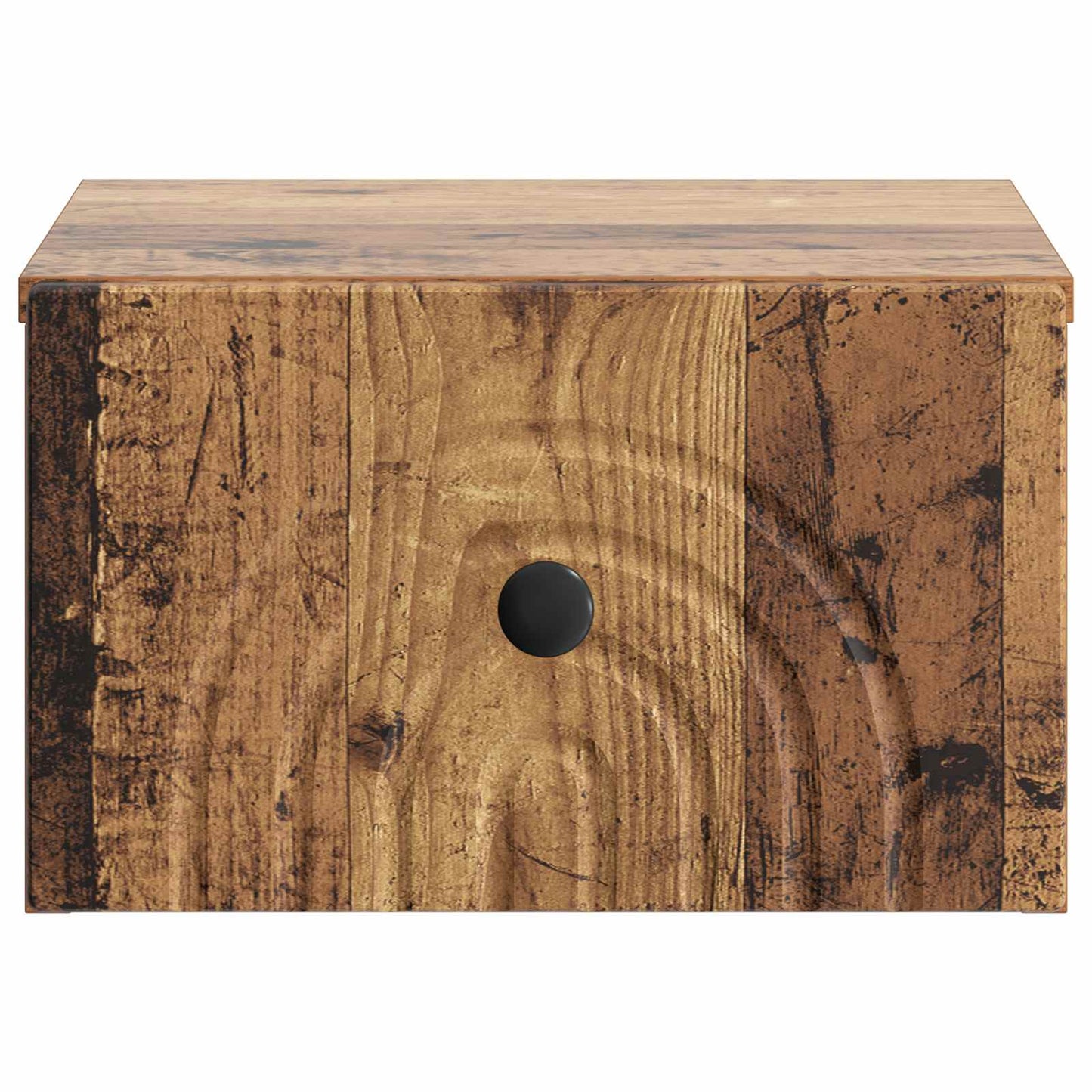 Wall-Mounted Bedside Cabinet Old Wood 33 x 34.5 x 20 cm