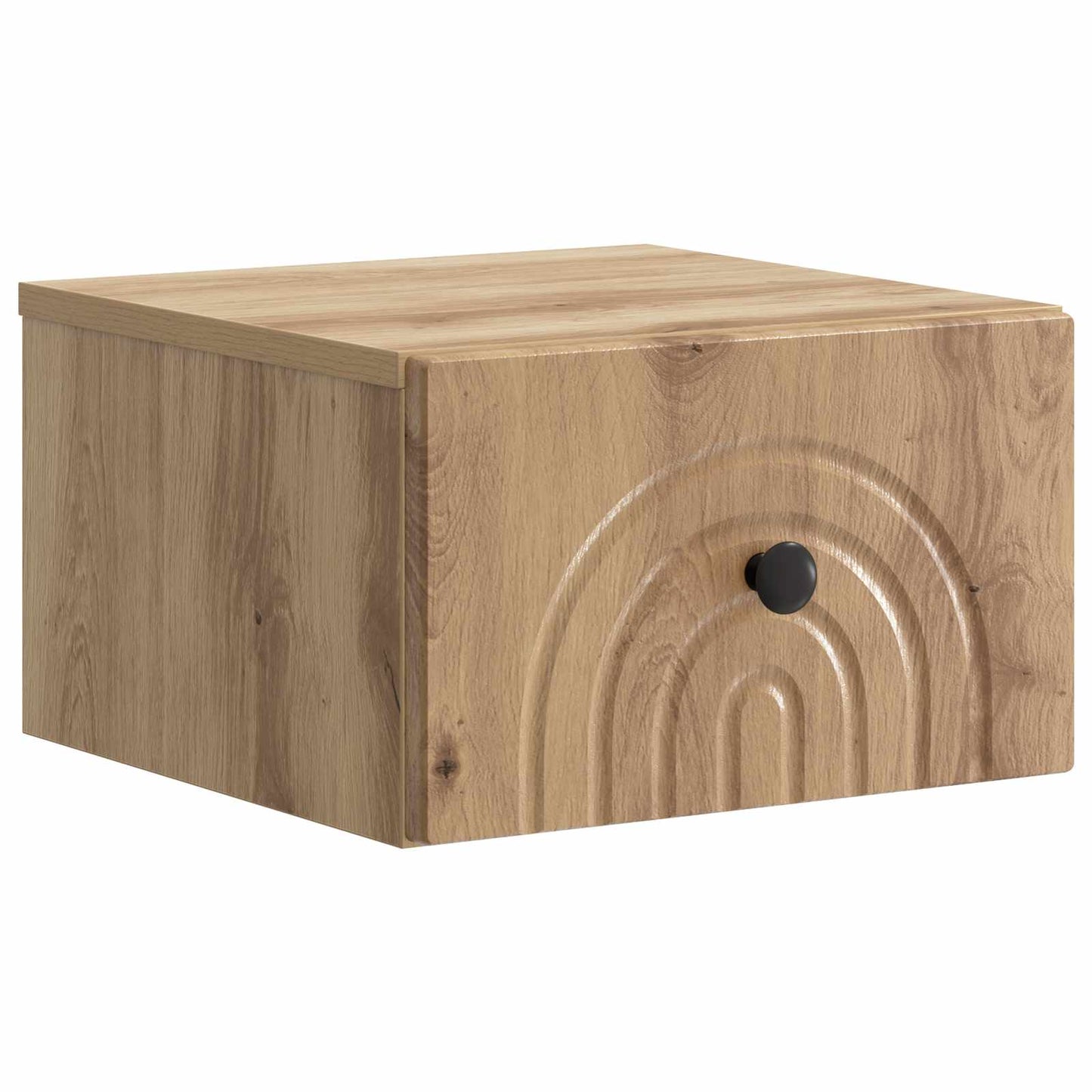 Wall-Mounted Bedside Cabinet Artisan Oak 33 x 34.5 x 20 cm