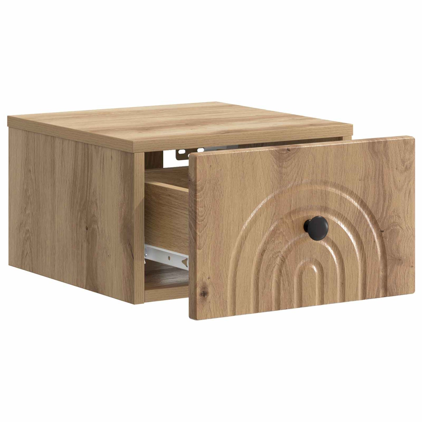 Wall-Mounted Bedside Cabinet Artisan Oak 33 x 34.5 x 20 cm
