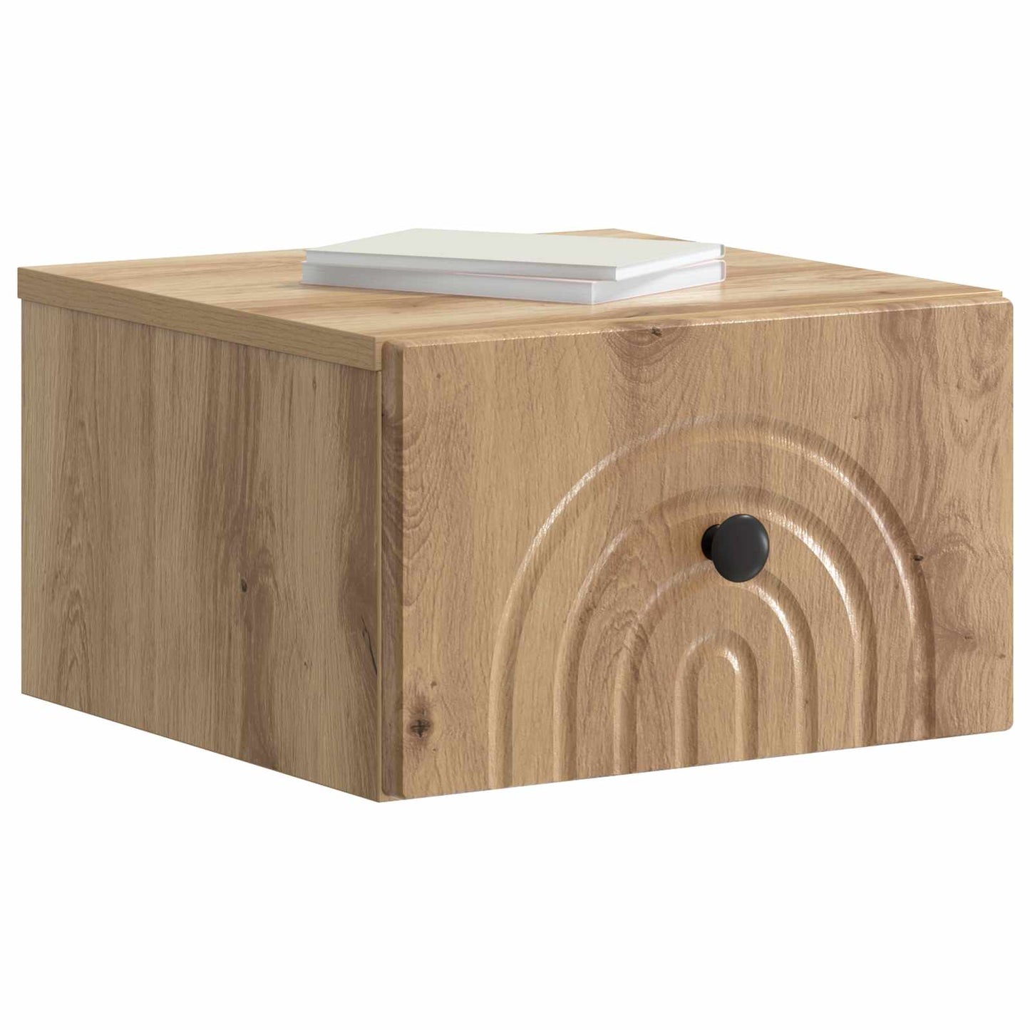 Wall-Mounted Bedside Cabinet Artisan Oak 33 x 34.5 x 20 cm