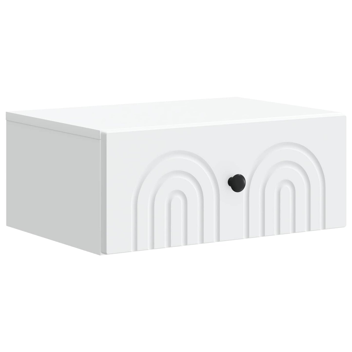Wall-Mounted Bedside Cabinet White 49 x 34.5 x 20 cm