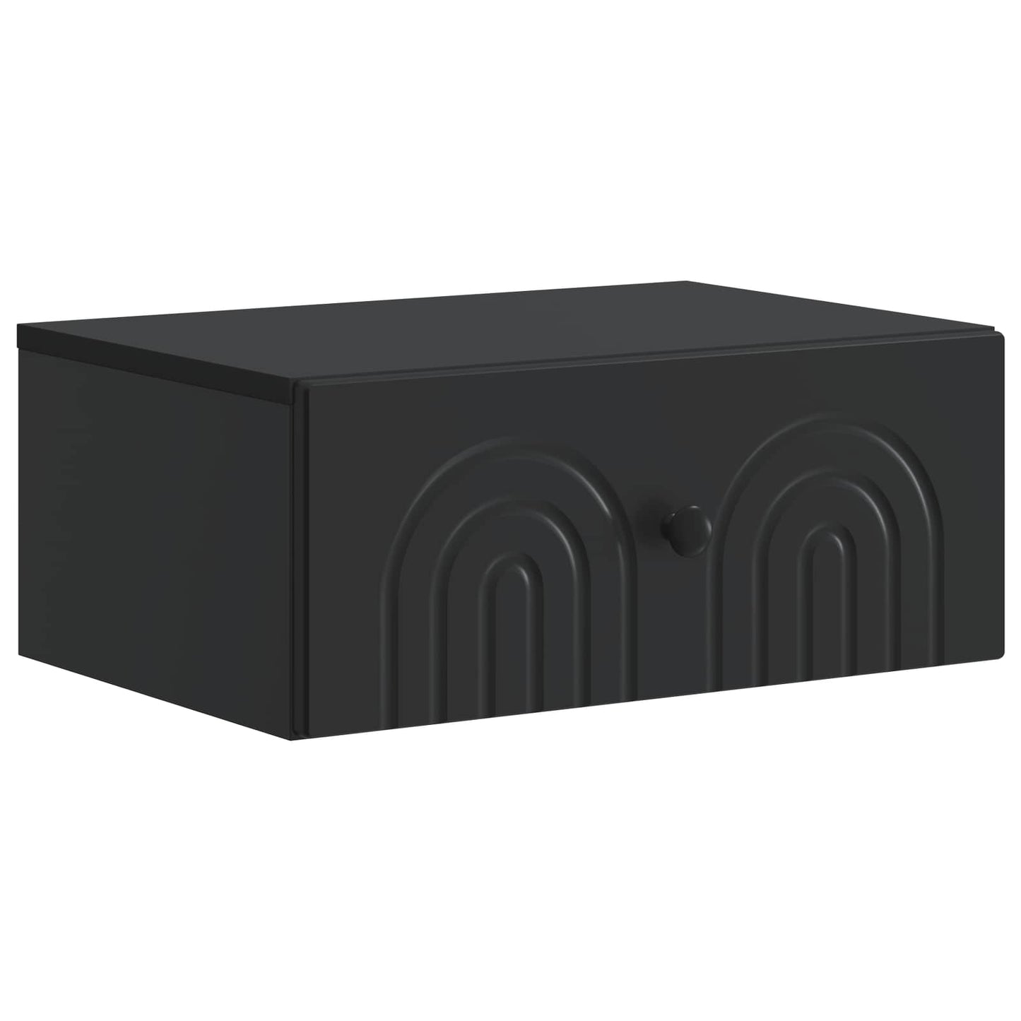Wall-Mounted Bedside Cabinet 2 pcs Black 49 x 34.5 x 20 cm