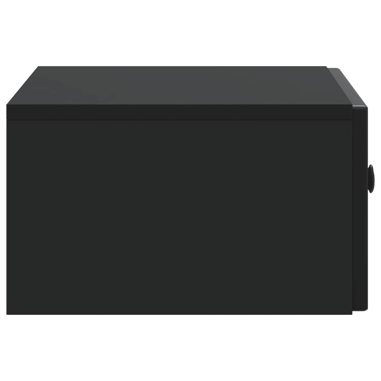 Wall-Mounted Bedside Cabinet 2 pcs Black 49 x 34.5 x 20 cm