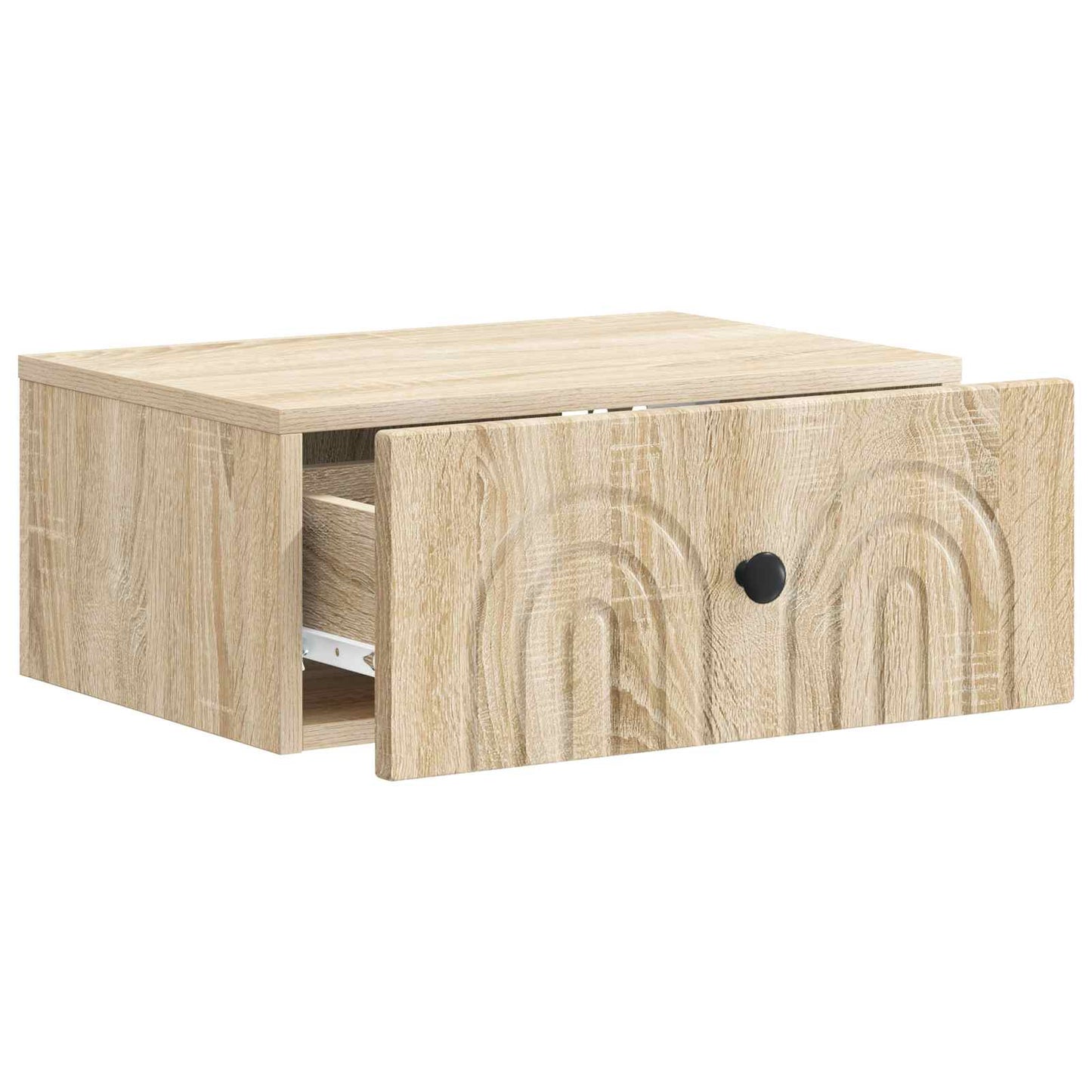 Wall-Mounted Bedside Cabinet 2 pcs Sonoma Oak 49 x 34.5 x 20 cm
