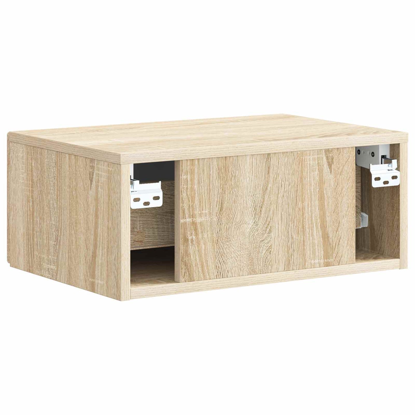 Wall-Mounted Bedside Cabinet 2 pcs Sonoma Oak 49 x 34.5 x 20 cm