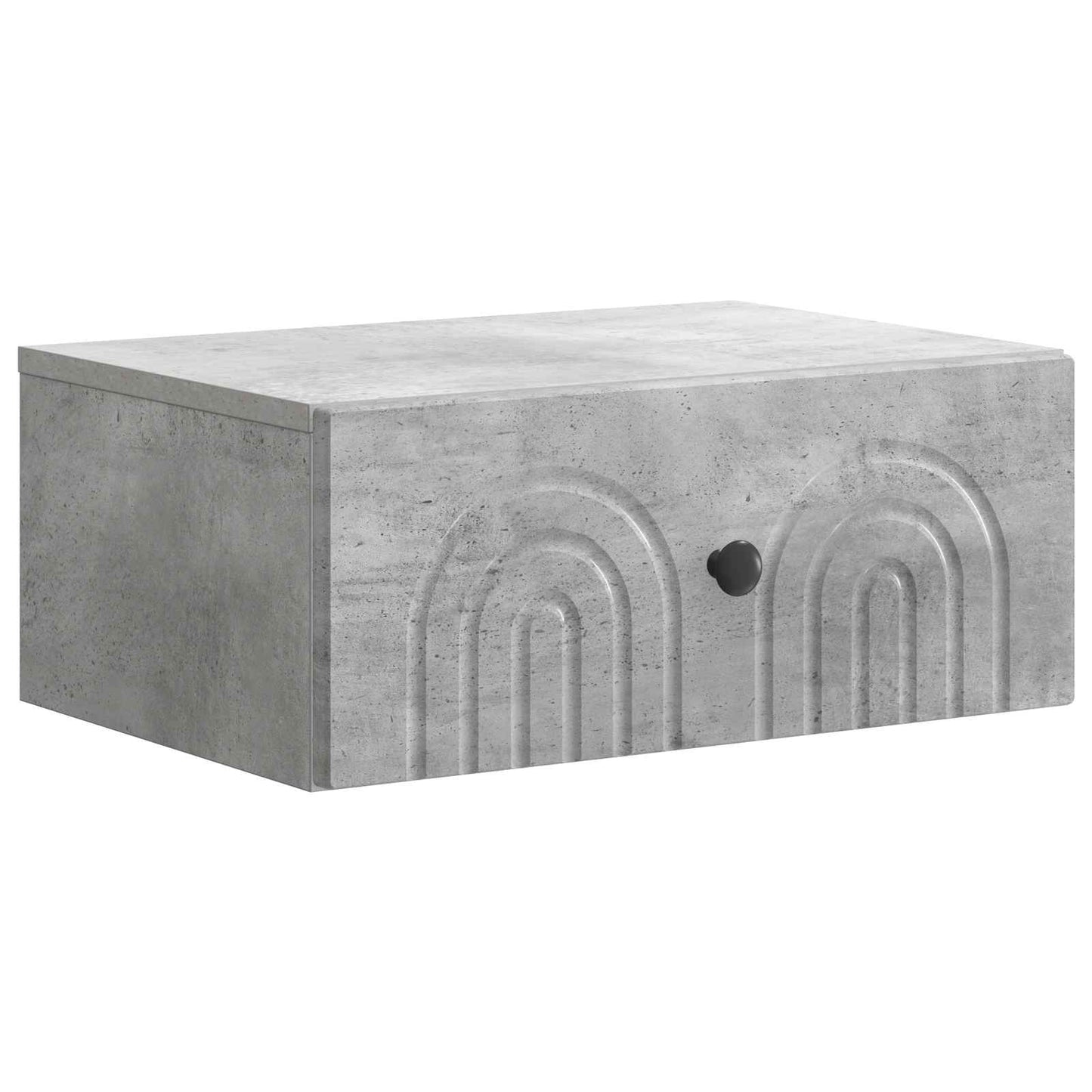 Wall-Mounted Bedside Cabinet 2 pcs Concrete Grey