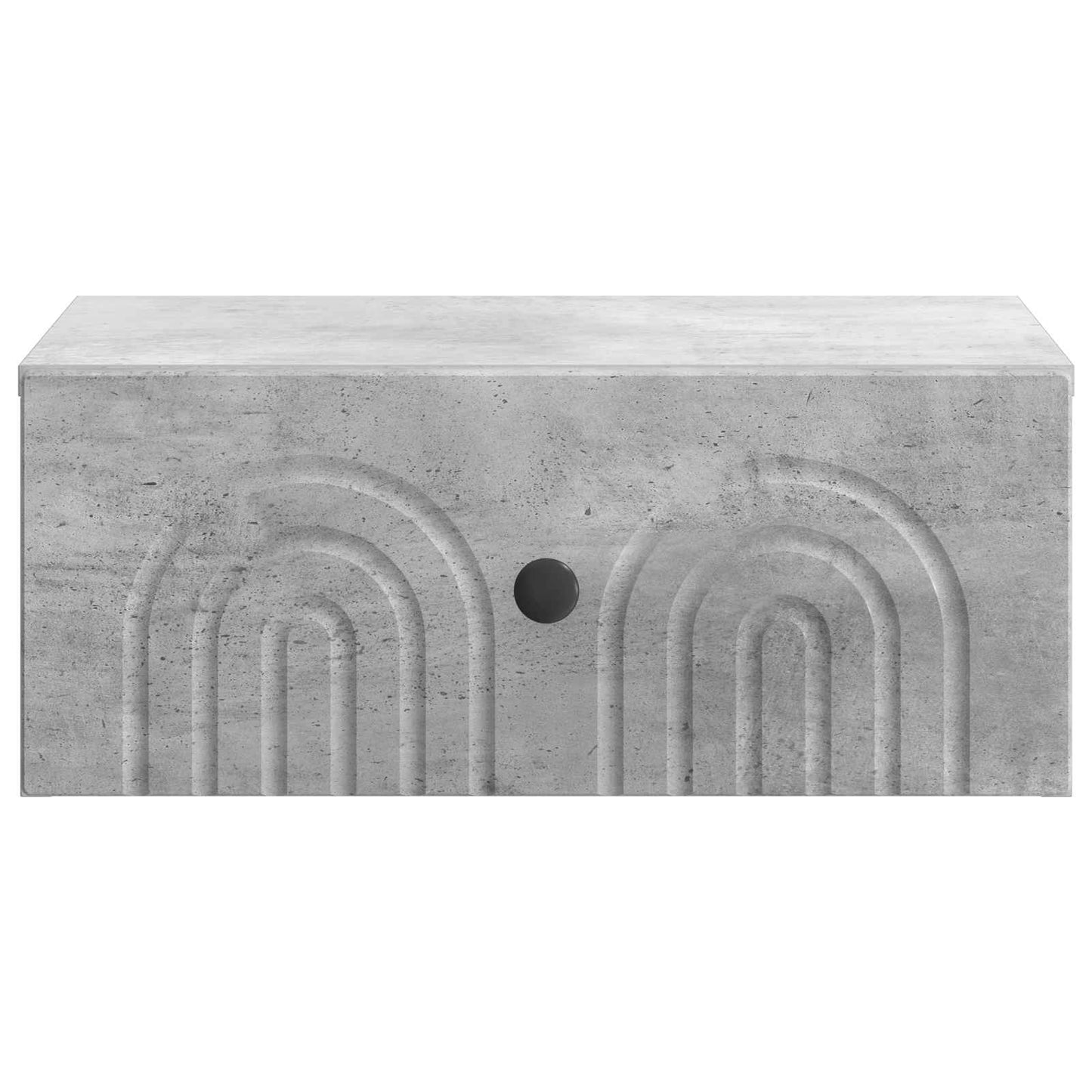 Wall-Mounted Bedside Cabinet with Drawer 2 pcs Concrete Grey
