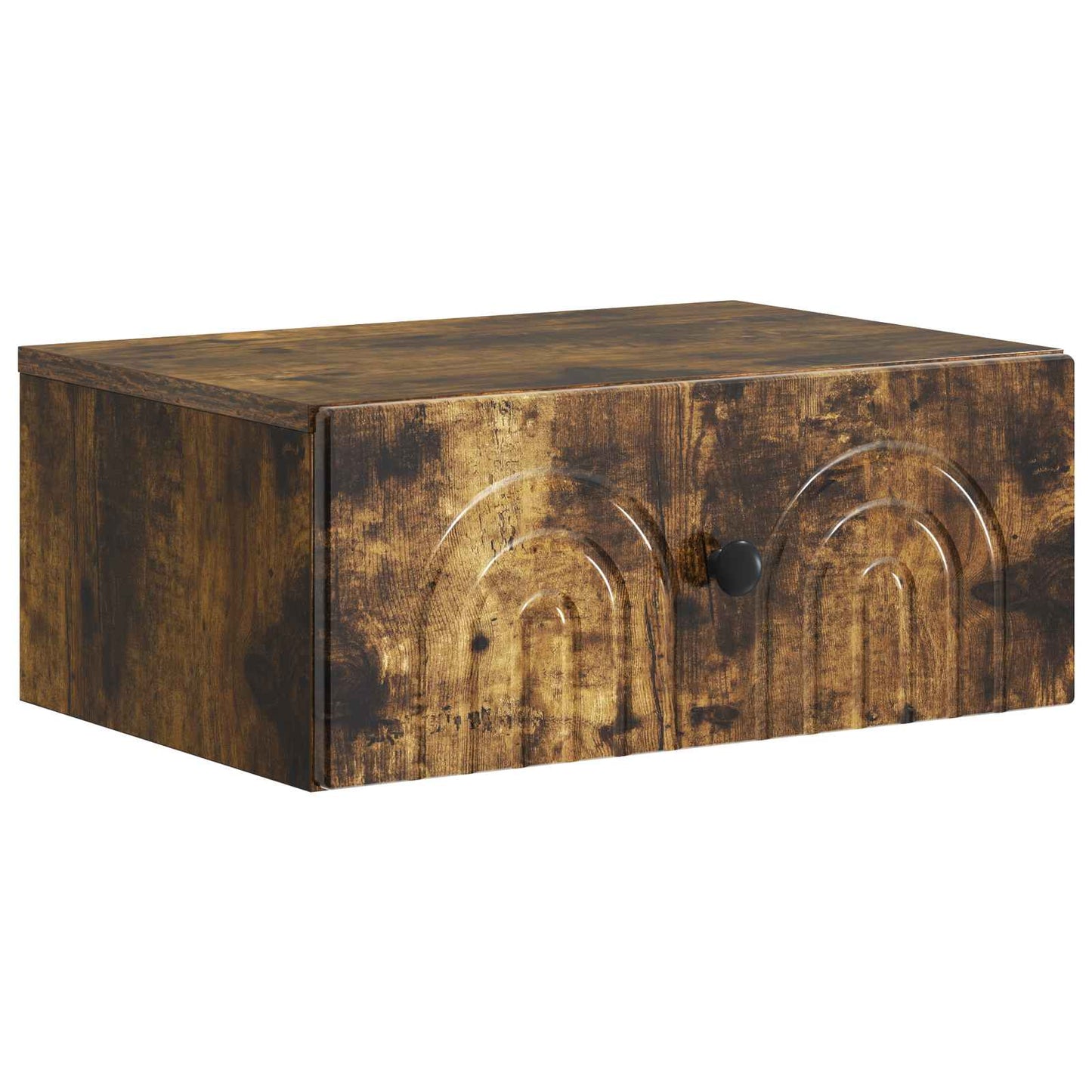 Wall-Mounted Bedside Cabinet 2 pcs Smoked Oak 49 x 34.5 x 20 cm