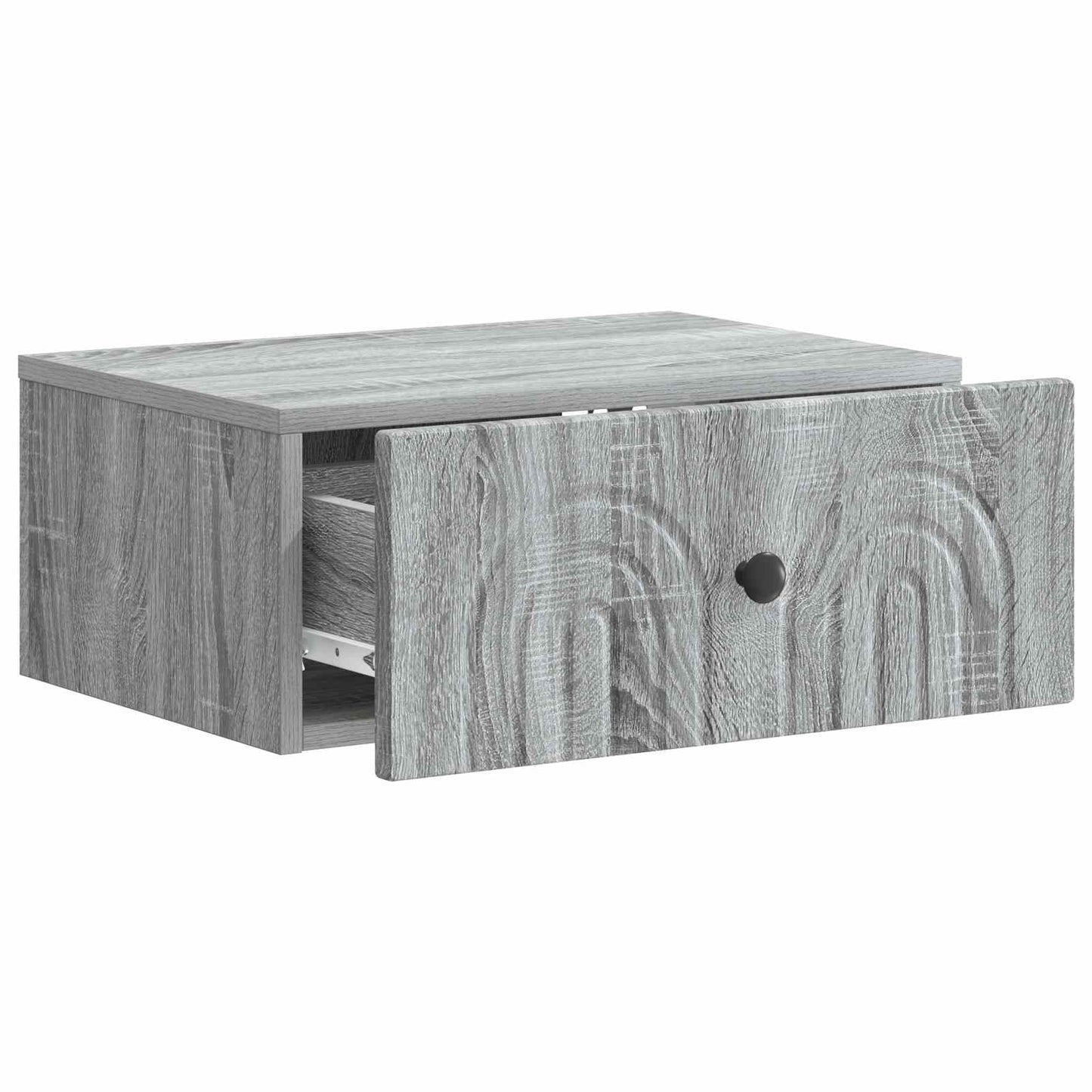 Wall-Mounted Bedside Cabinet Grey Sonoma 49 x 34.5 x 20 cm
